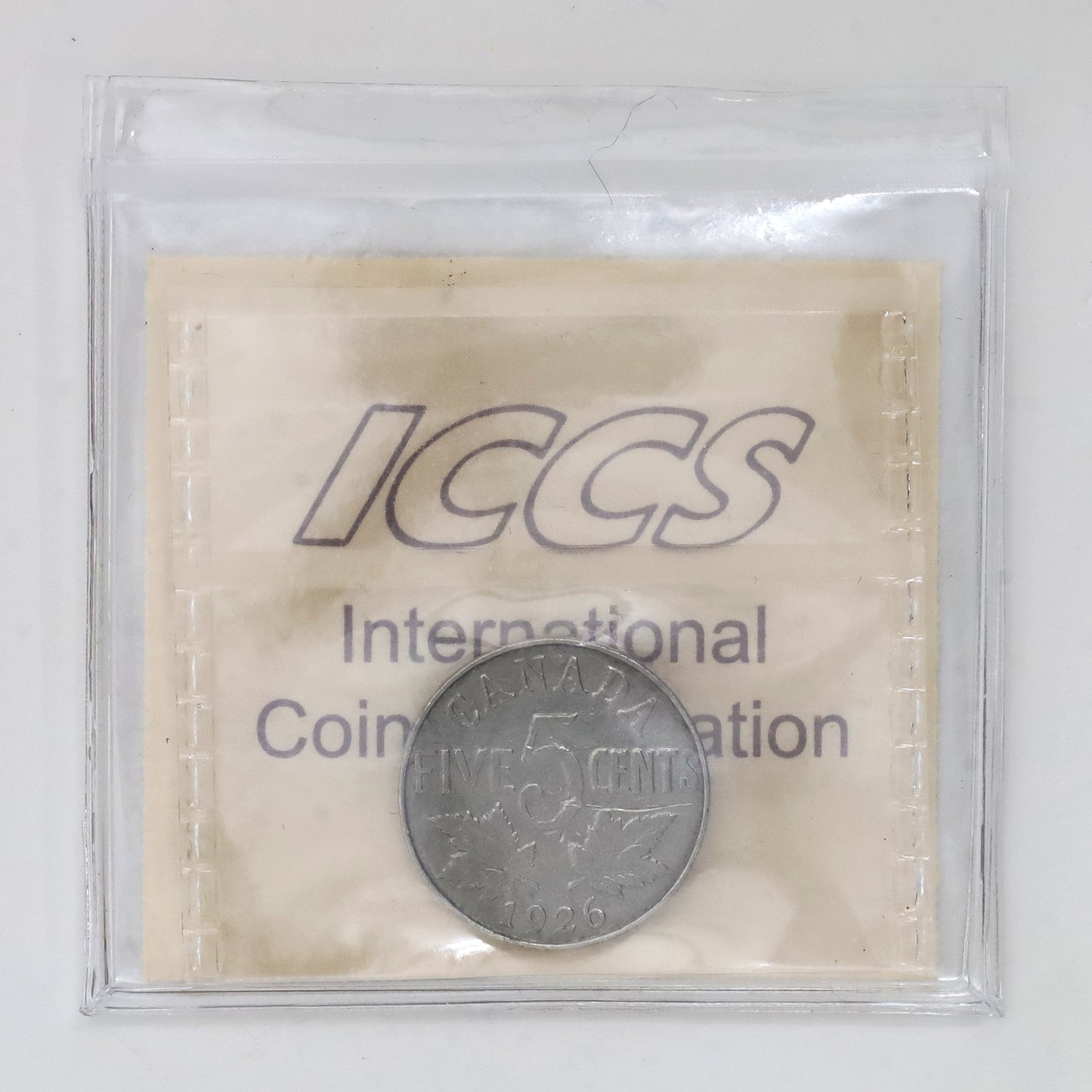 1926 Far 6 Canada 5-cents ICCS Certified VG10 (Scratched)