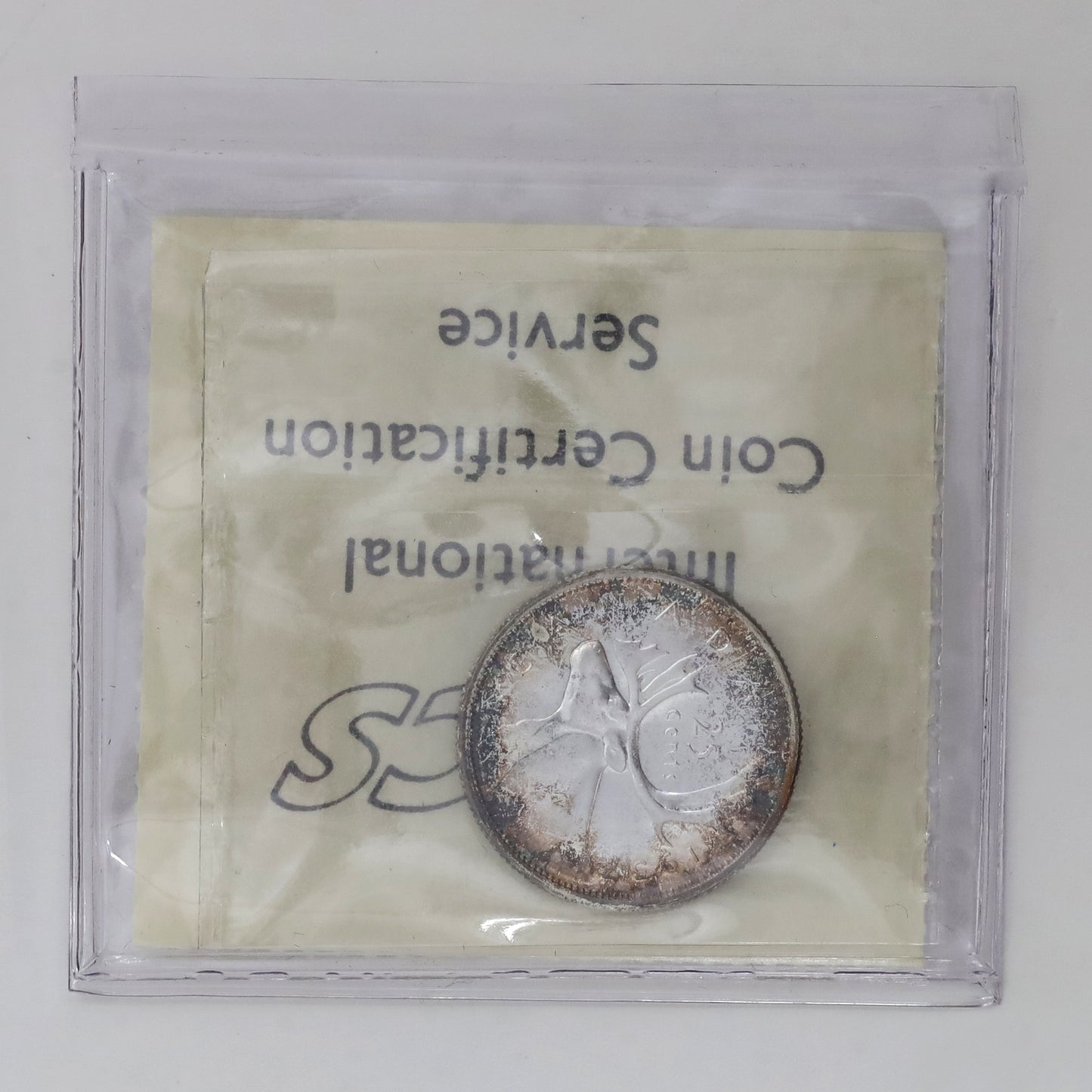 1957 Canada 25-cents ICCS Certified PL66 (Toned)