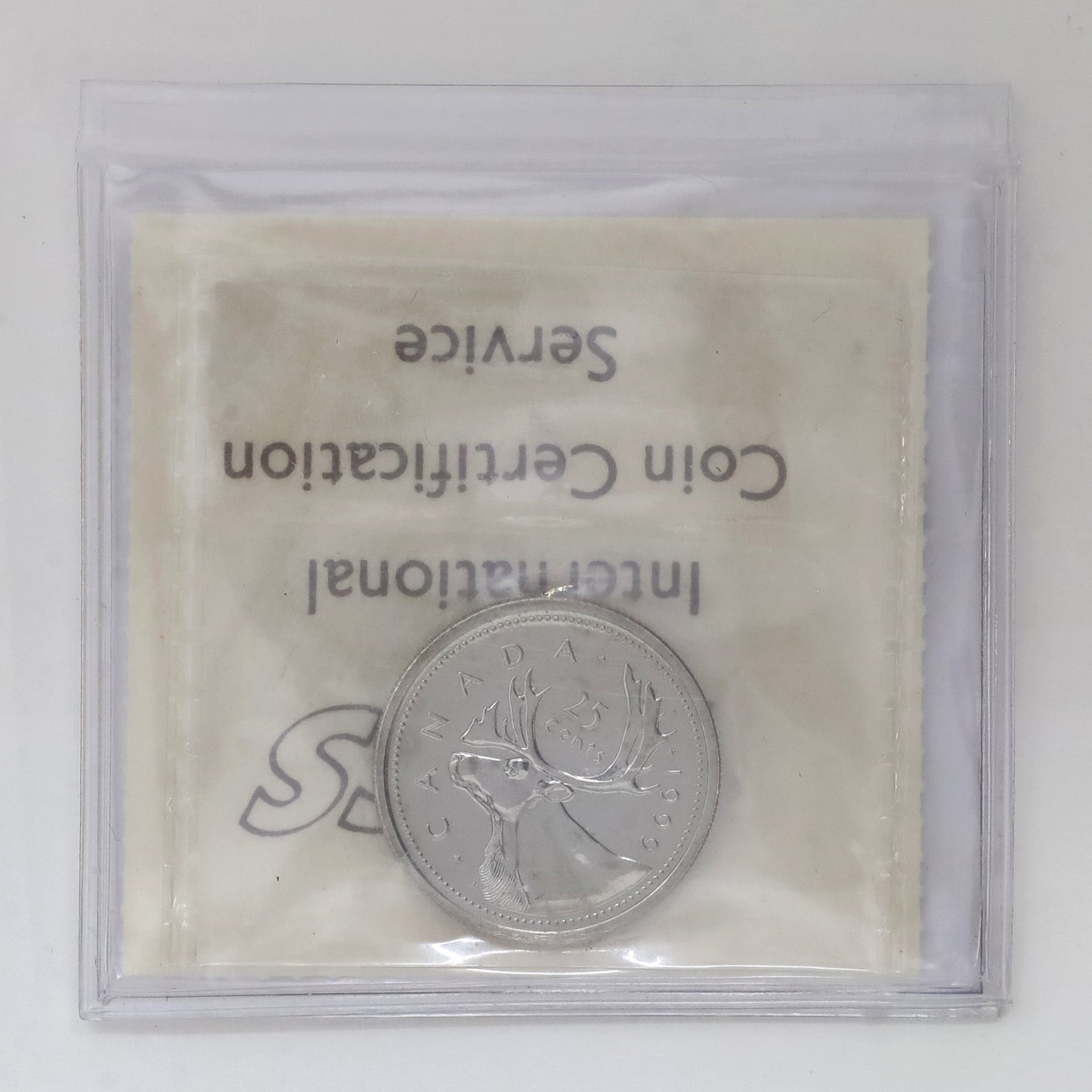 1999 Caribou Canada 25-cents ICCS Certified MS66 Numismatic BU (Toned)