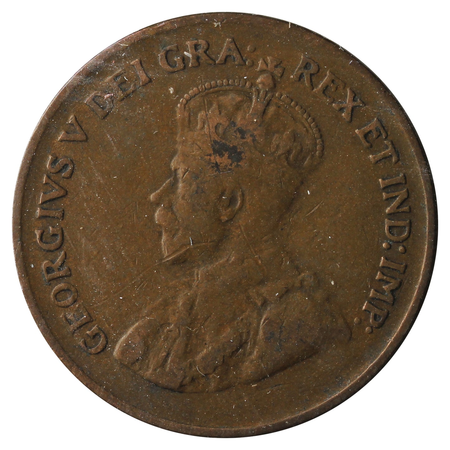 1927 Canada 1-Cent F-VF (F15) Scratched, Cleaned, or Impaired
