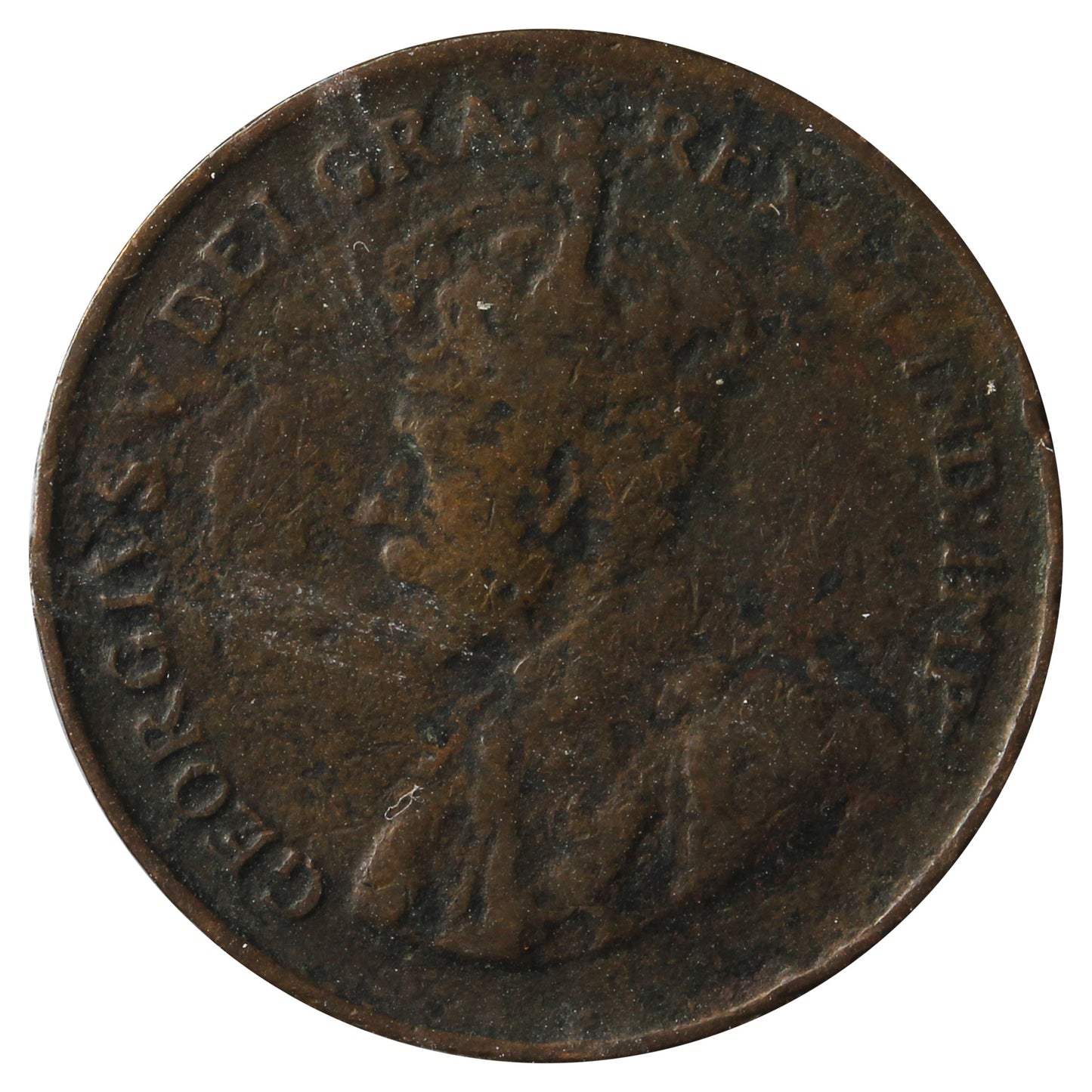 1927 Canada 1-Cent Fine (F12) Scratched, cleaned, or impaired