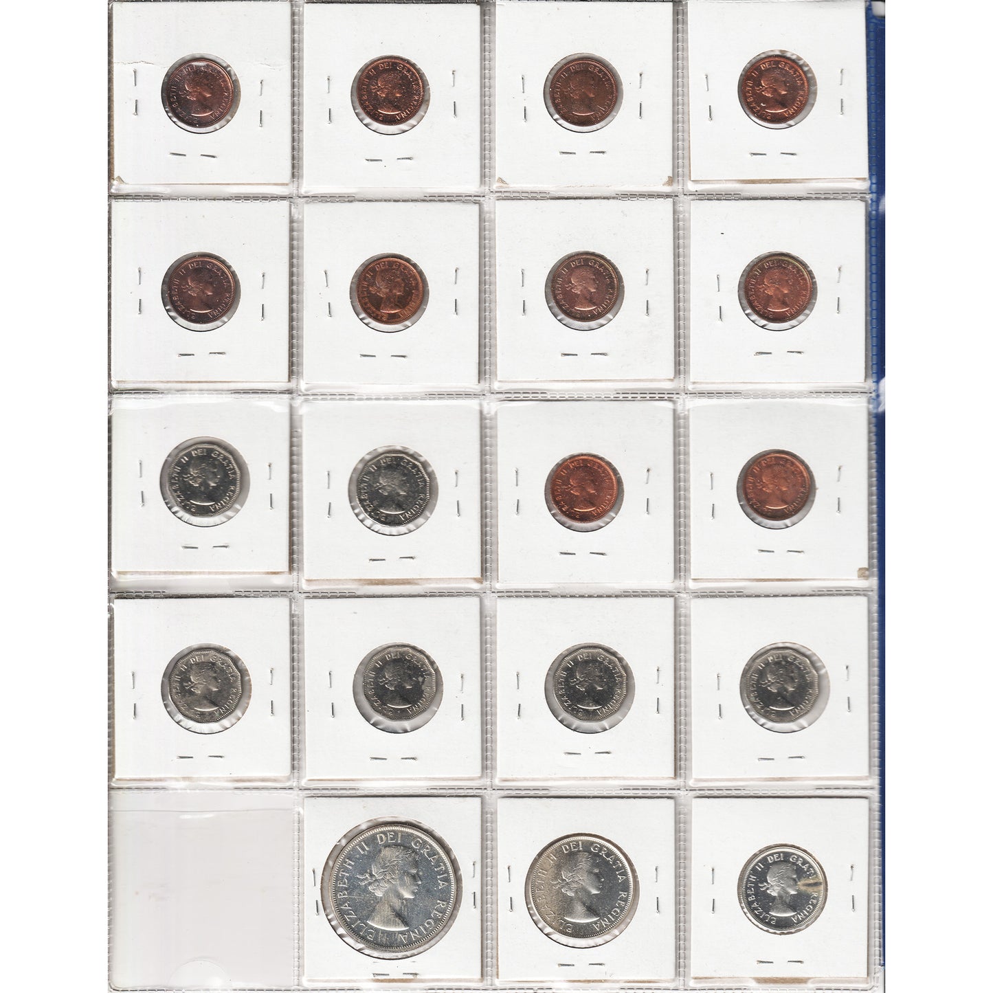 Lot of 19x 1956-1960 Canada Decimal Proof Like, 19Pcs (Impaired)
