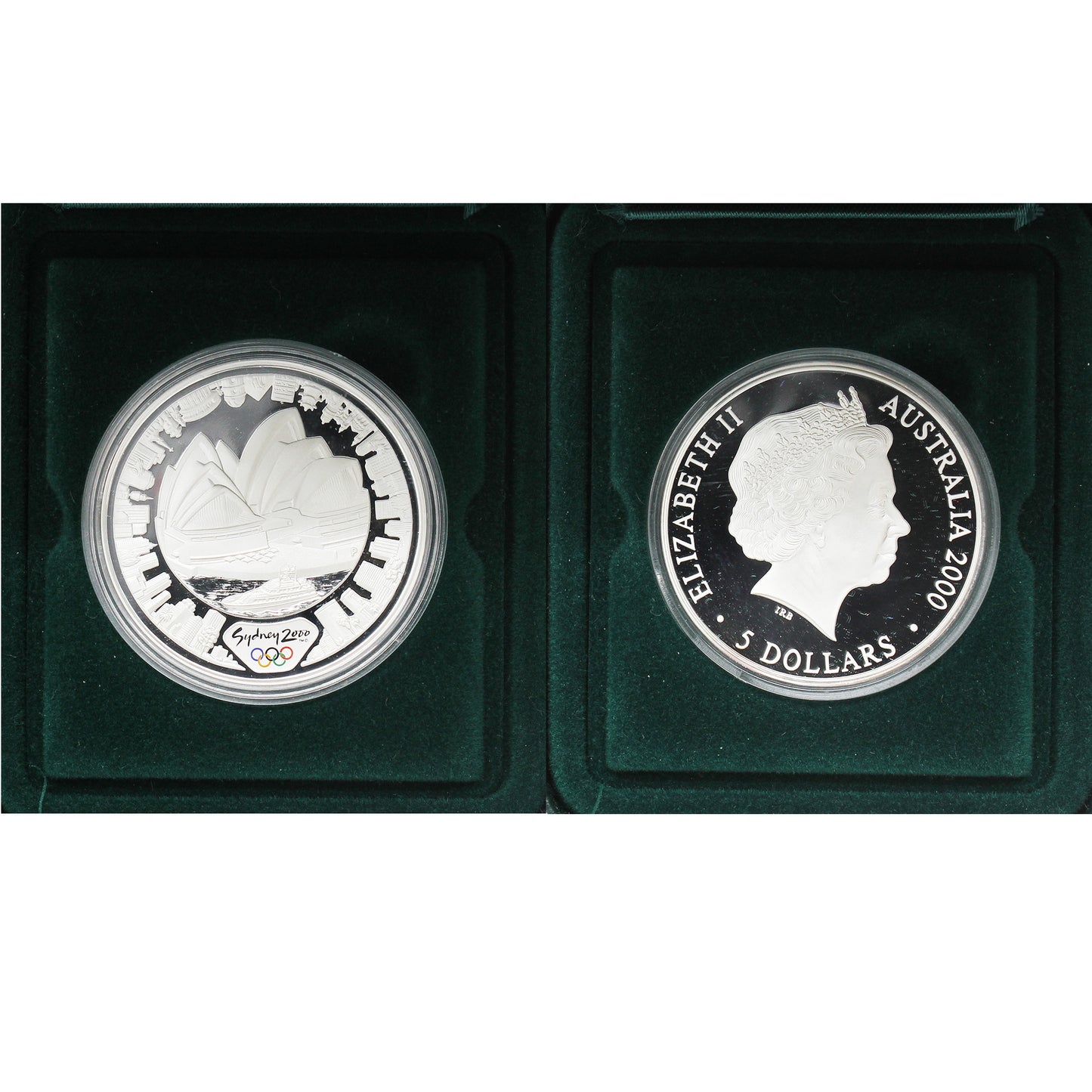 2000 Australia $5 Olympics: Opera House Silver in Case (No Tax) Issues