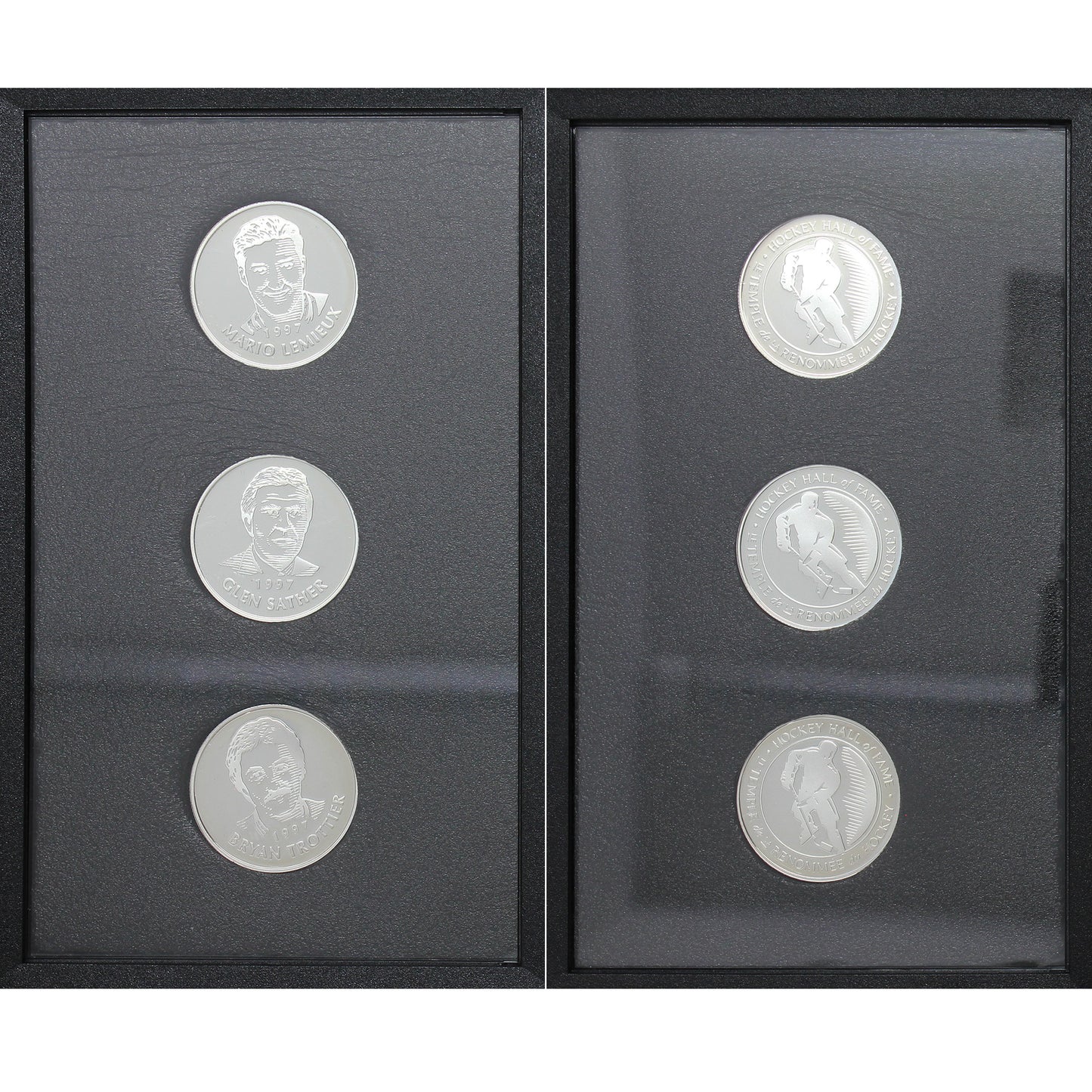 1997 Canada Hockey Hall of Fame Sterling 3-Medallion Set (Issues)