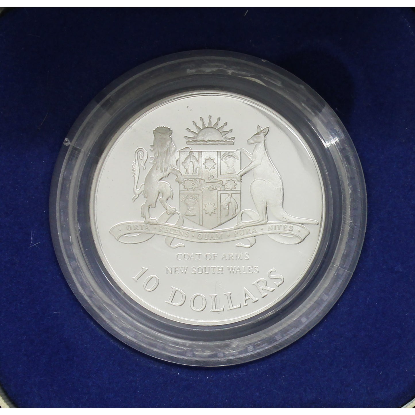 Australia 1987 $10 New South Wales Sterling Silver Proof Coin in Case