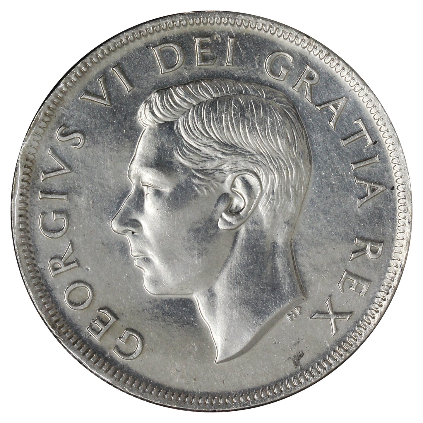 1949 Canada Dollar Uncirculated (MS60) Scratched, cleaned or impaired