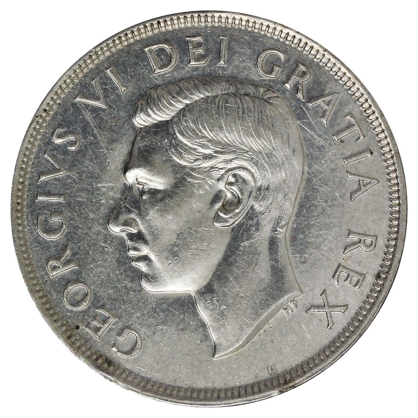 1949 Canada Dollar Extra Fine (EF40) Scratched, Cleaned or Impaired.