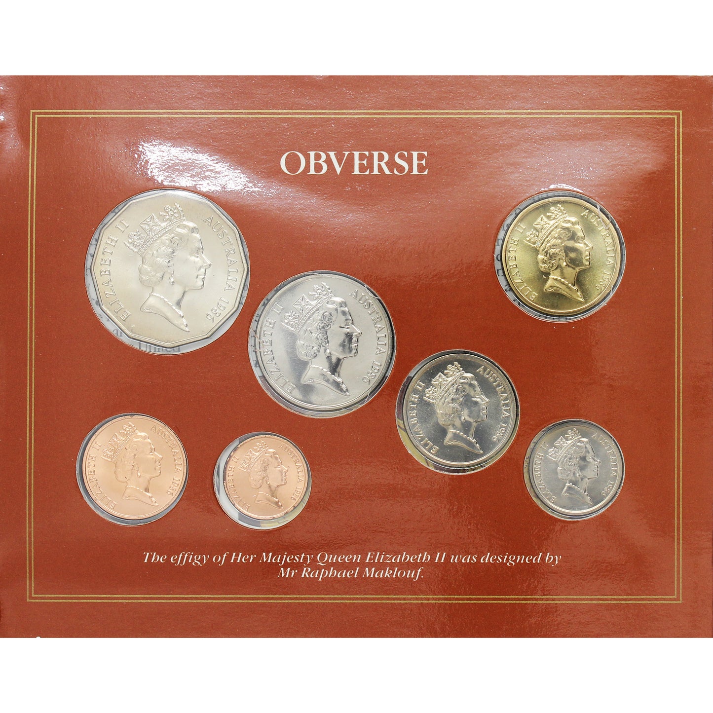 Australia 1986 International Year of Peace Uncirculated Coin Set