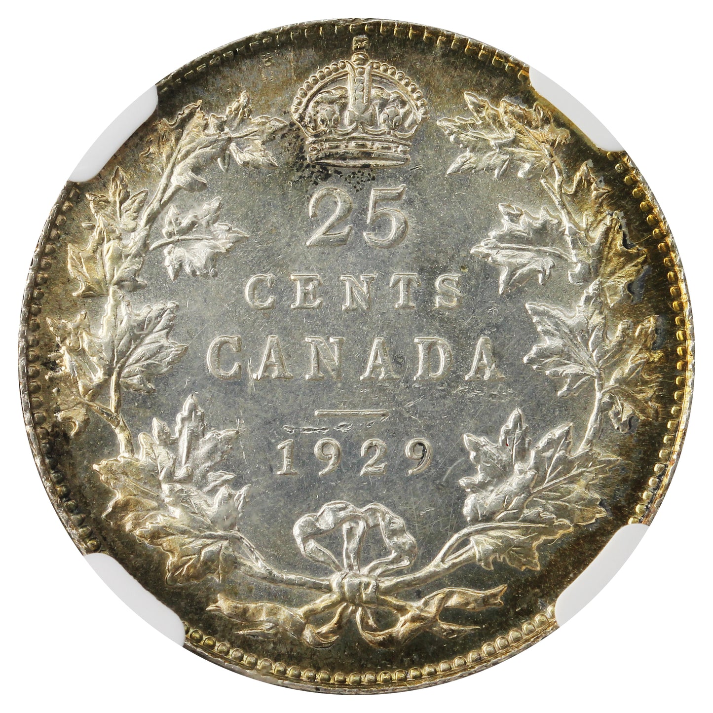 1929 Canada 25-cents NGC Certified MS66