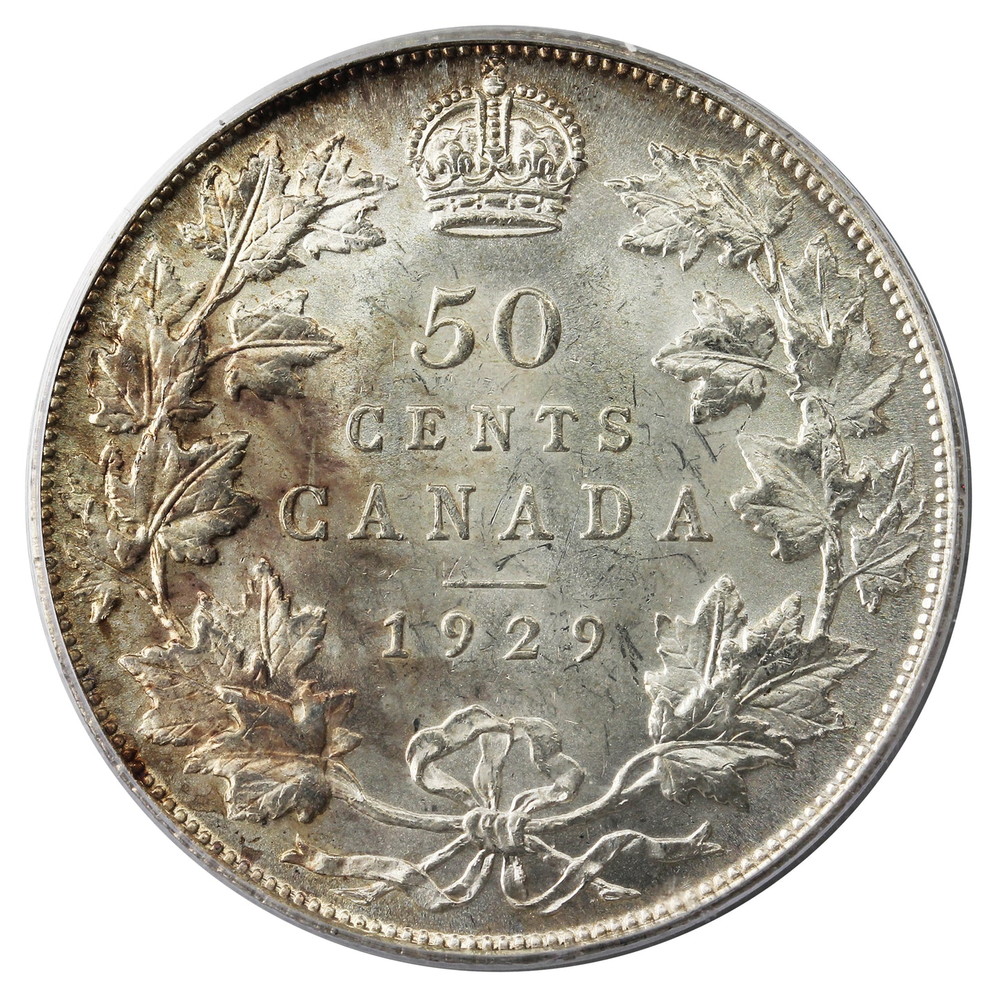1929 Canada 50-cents PCGS Certified MS63