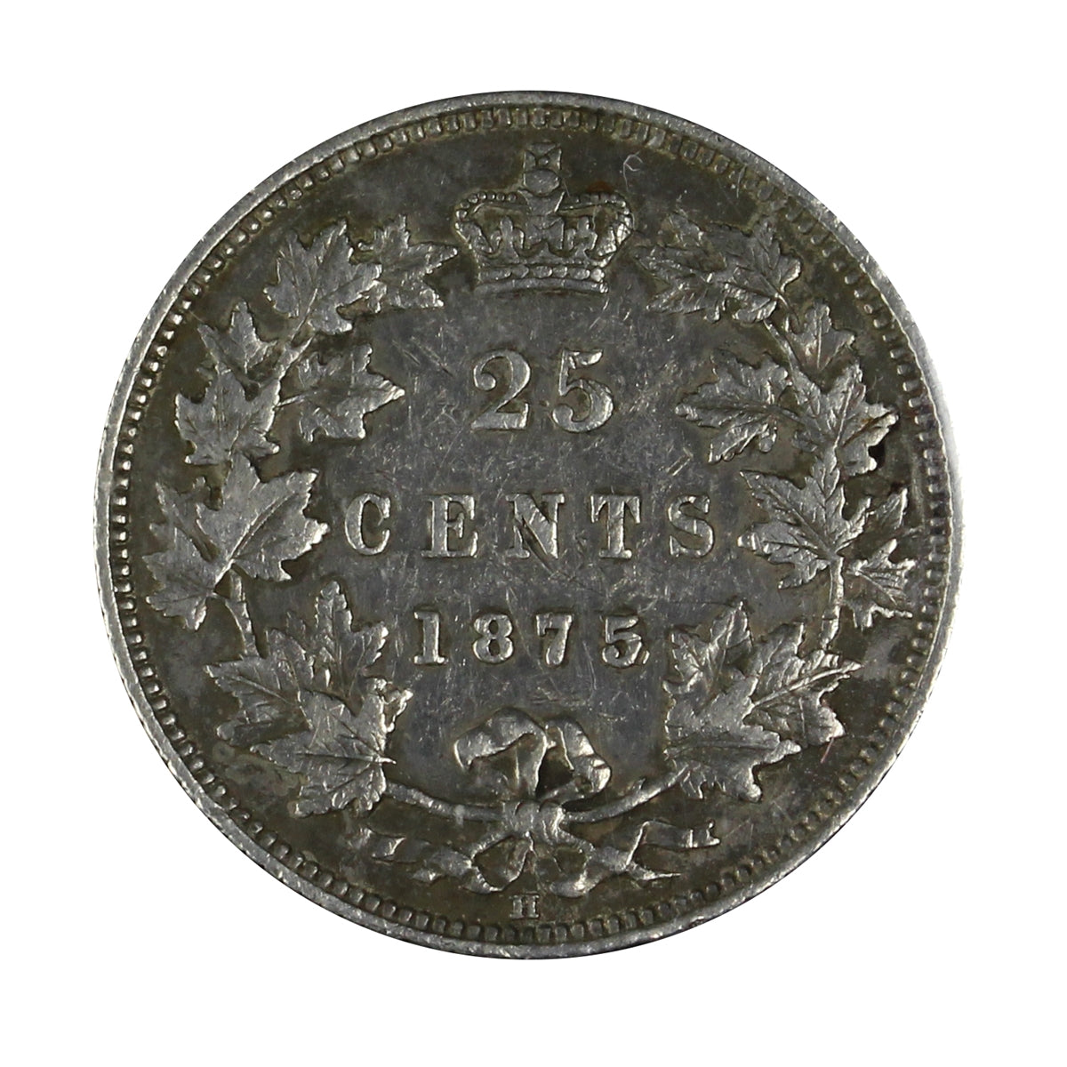 1875H Canada 25-cents ICCS Certified VF20