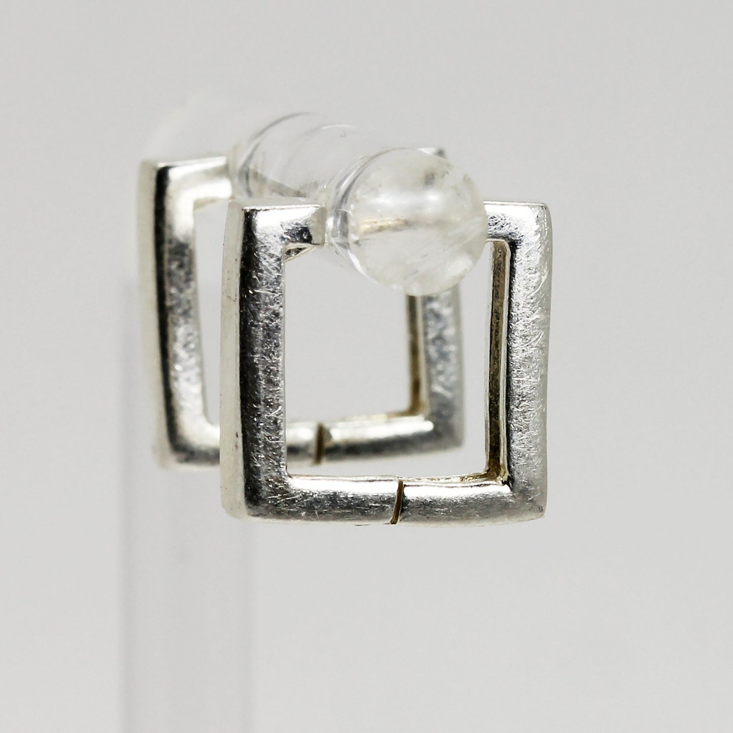 Sterling Silver Square Hoop Earrings