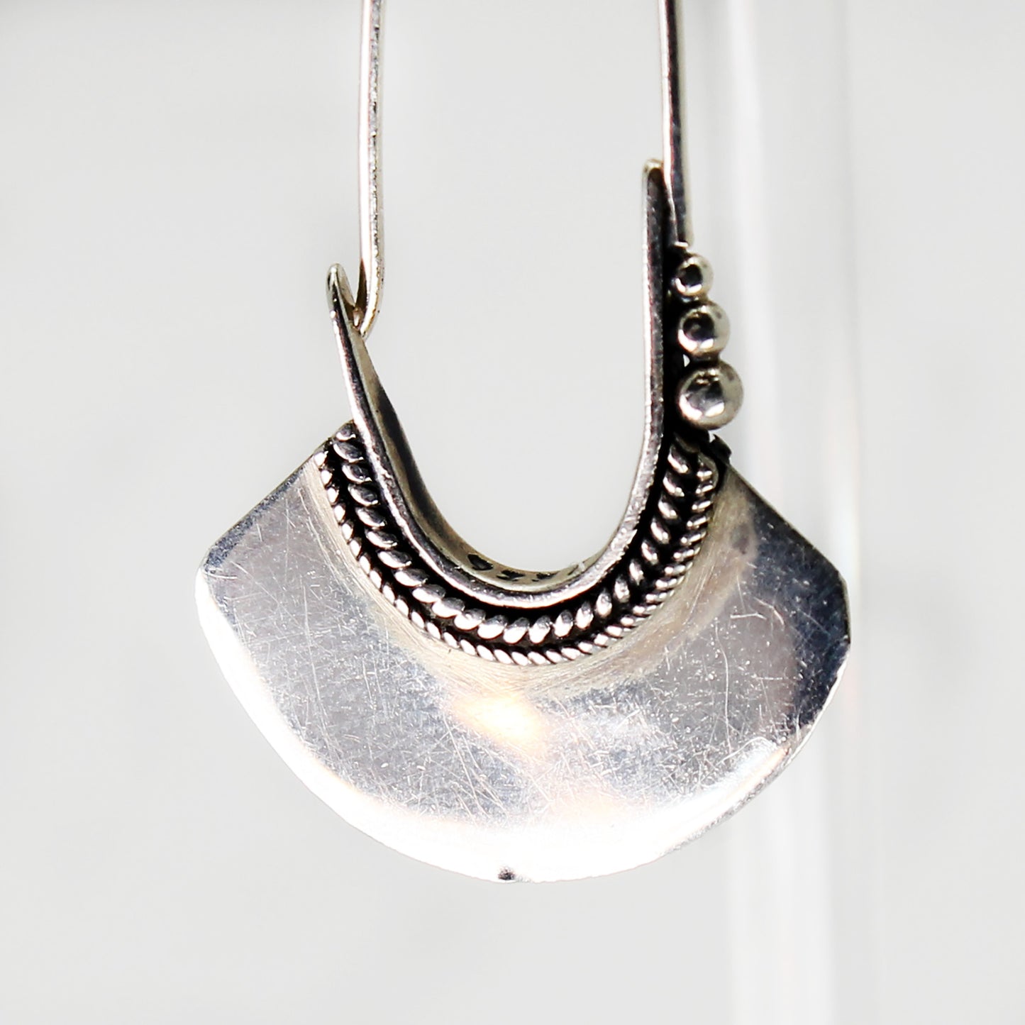 Sterling Silver Boho Style Drop Earrings