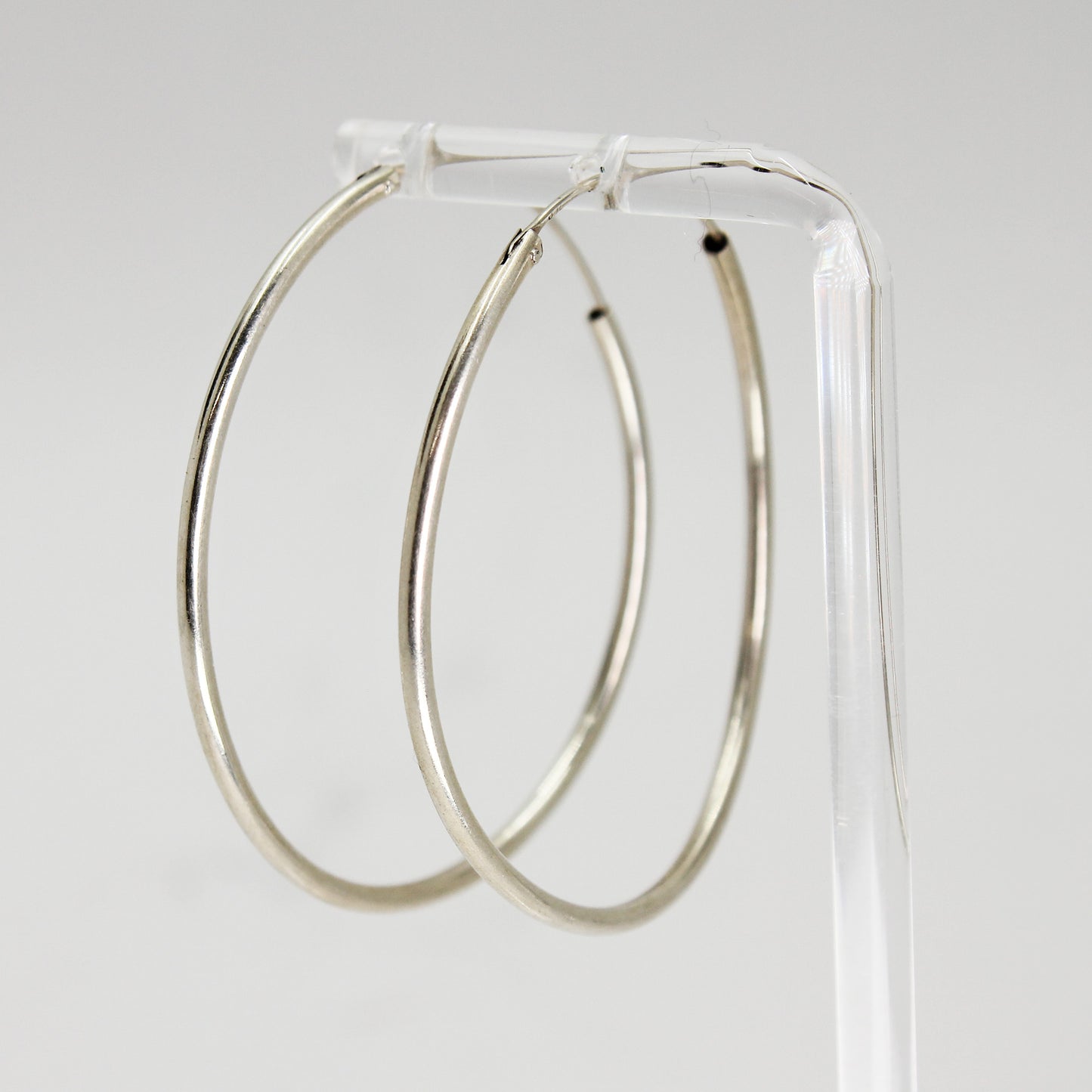 Sterling Silver Large Hoop Earrings