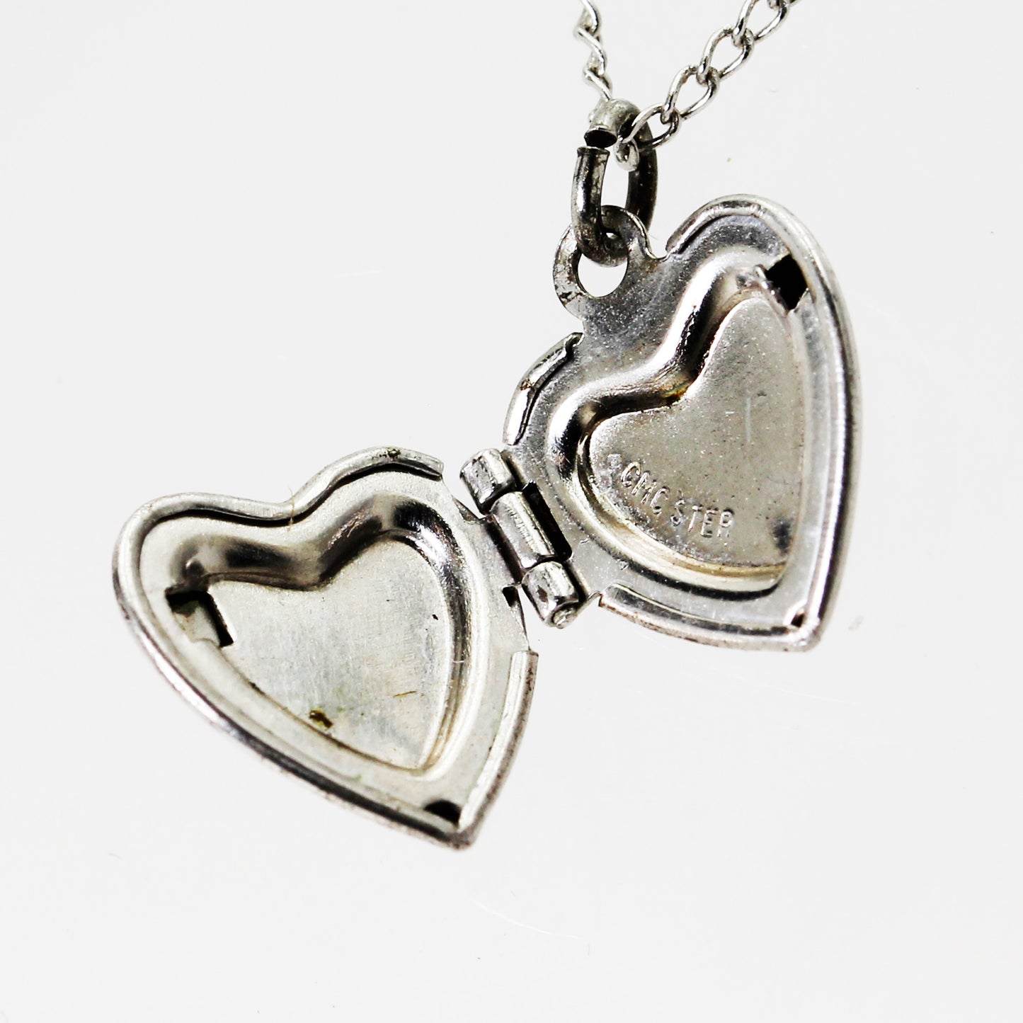 Lady's Sterling Silver Heart Locket Necklace - 16"
