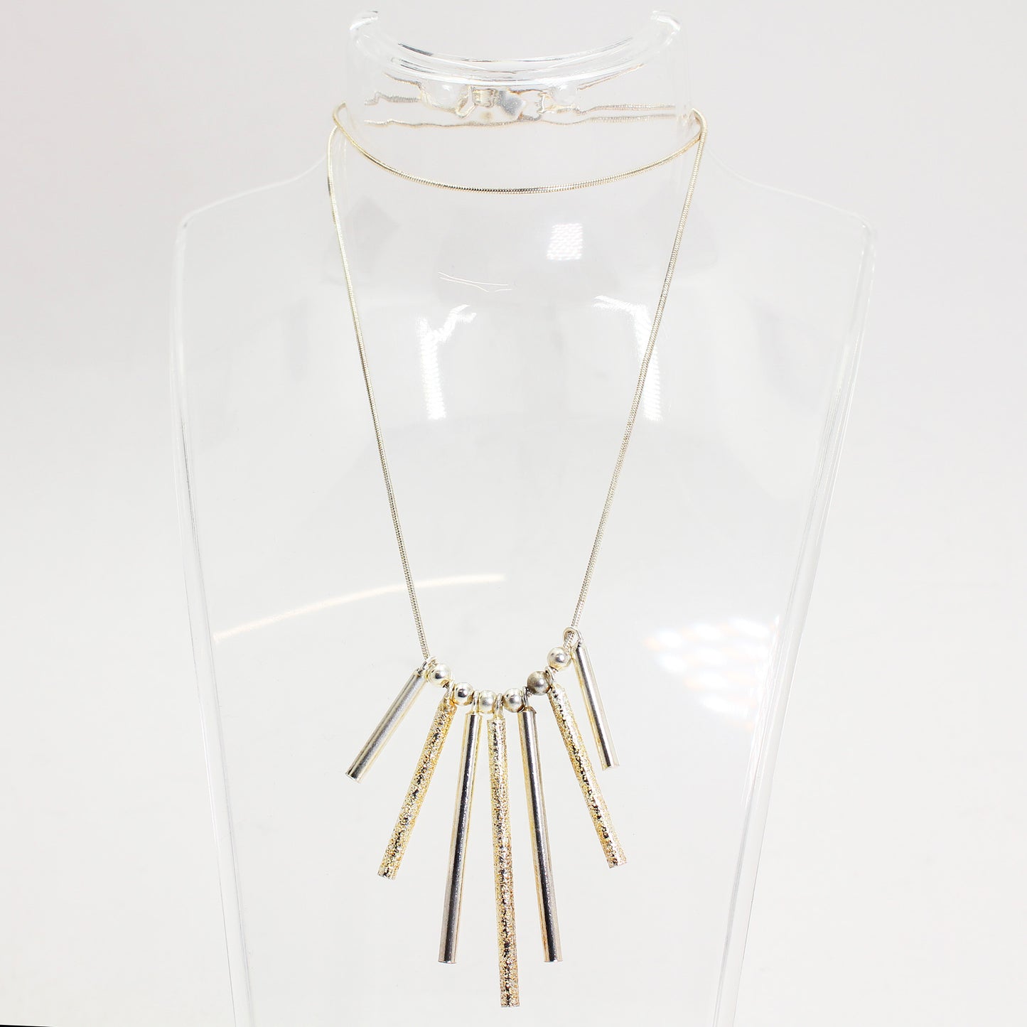 Sterling Silver Unique Drop Necklace - 18"