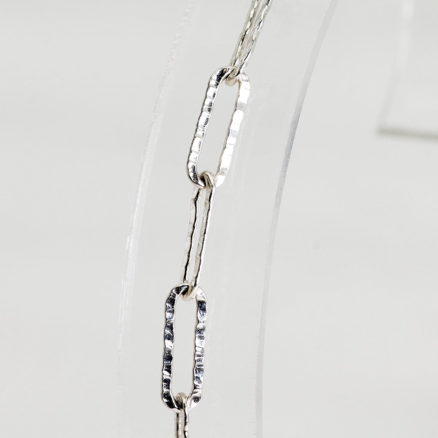 Sterling Silver Oblong Link Bracelet - 11 1/2"