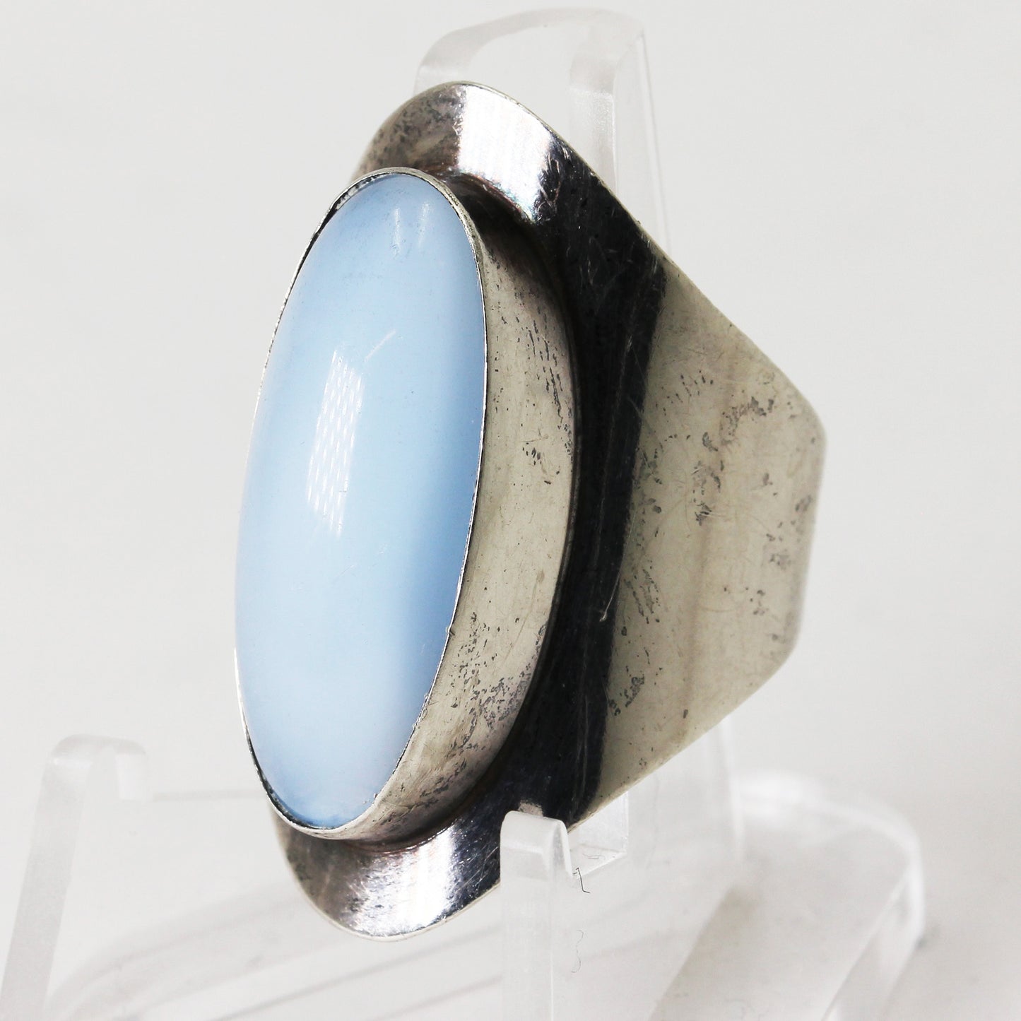 Lady's Sterling Silver "Haadarreide of Denmark" Stamped Ring - Size 8