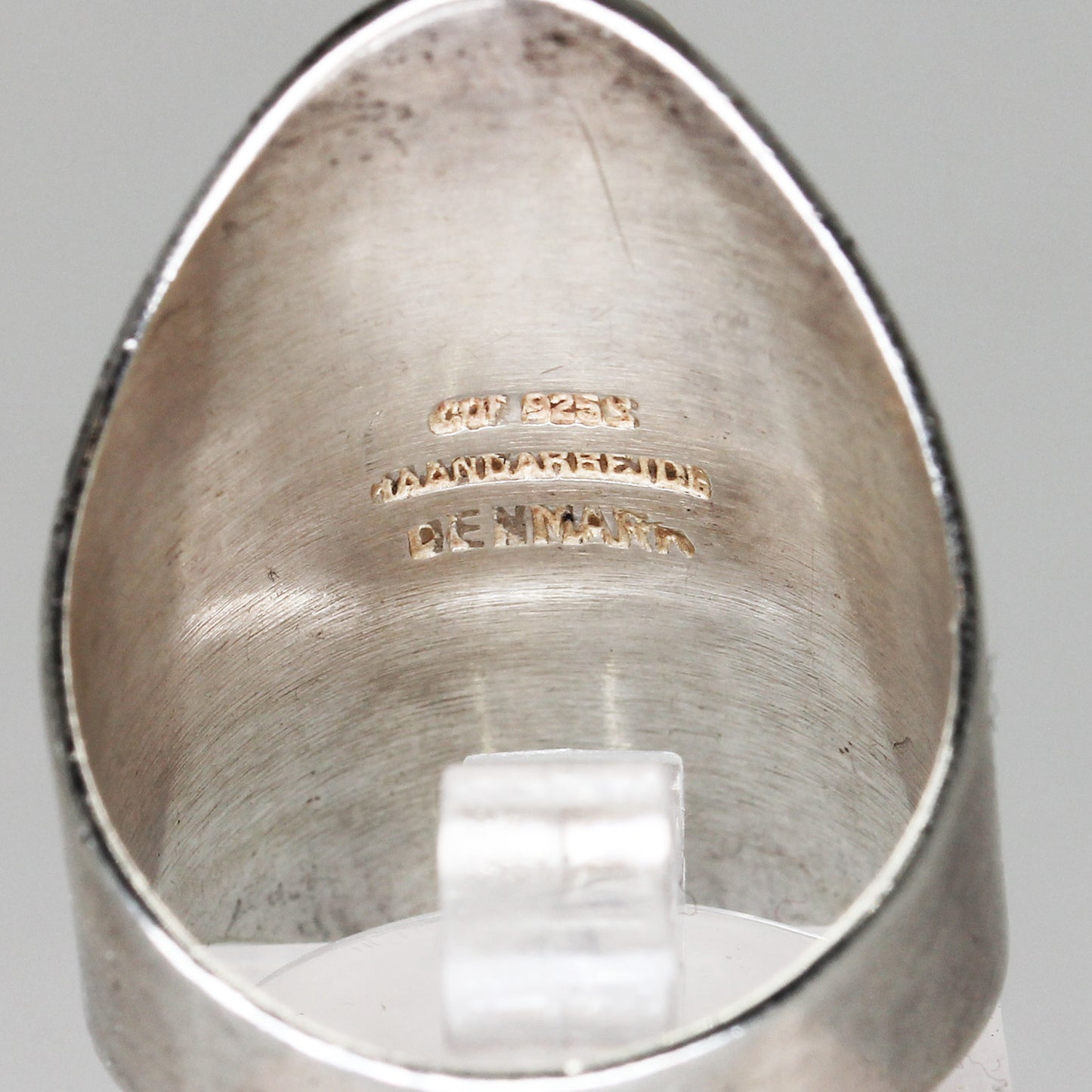 Lady's Sterling Silver "Haadarreide of Denmark" Stamped Ring - Size 8