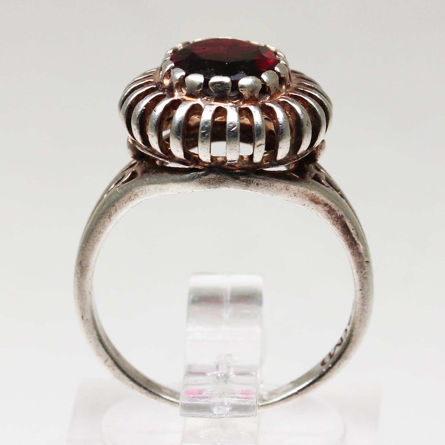Lady's Sterling Silver Vintage Amethyst Ring - Size 5