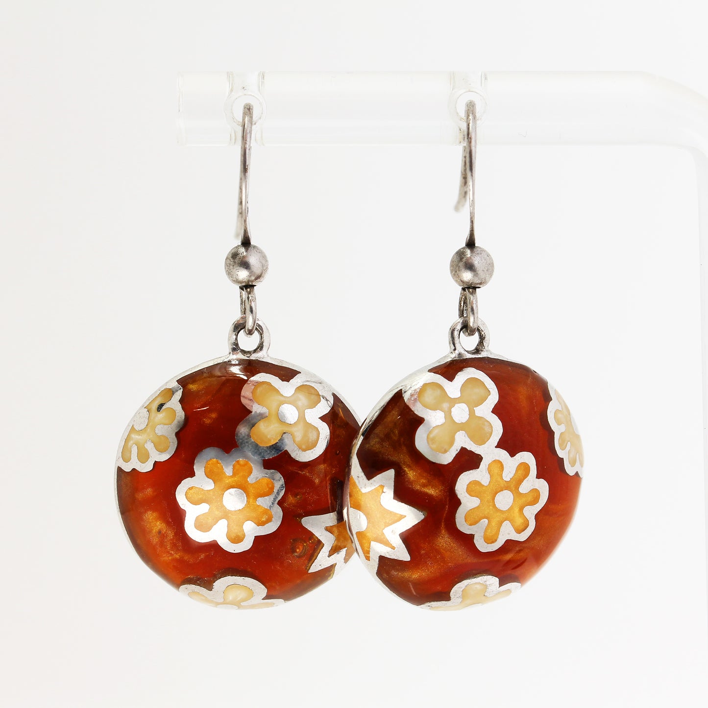 Sterling Silver Tropical Dangle Earrings