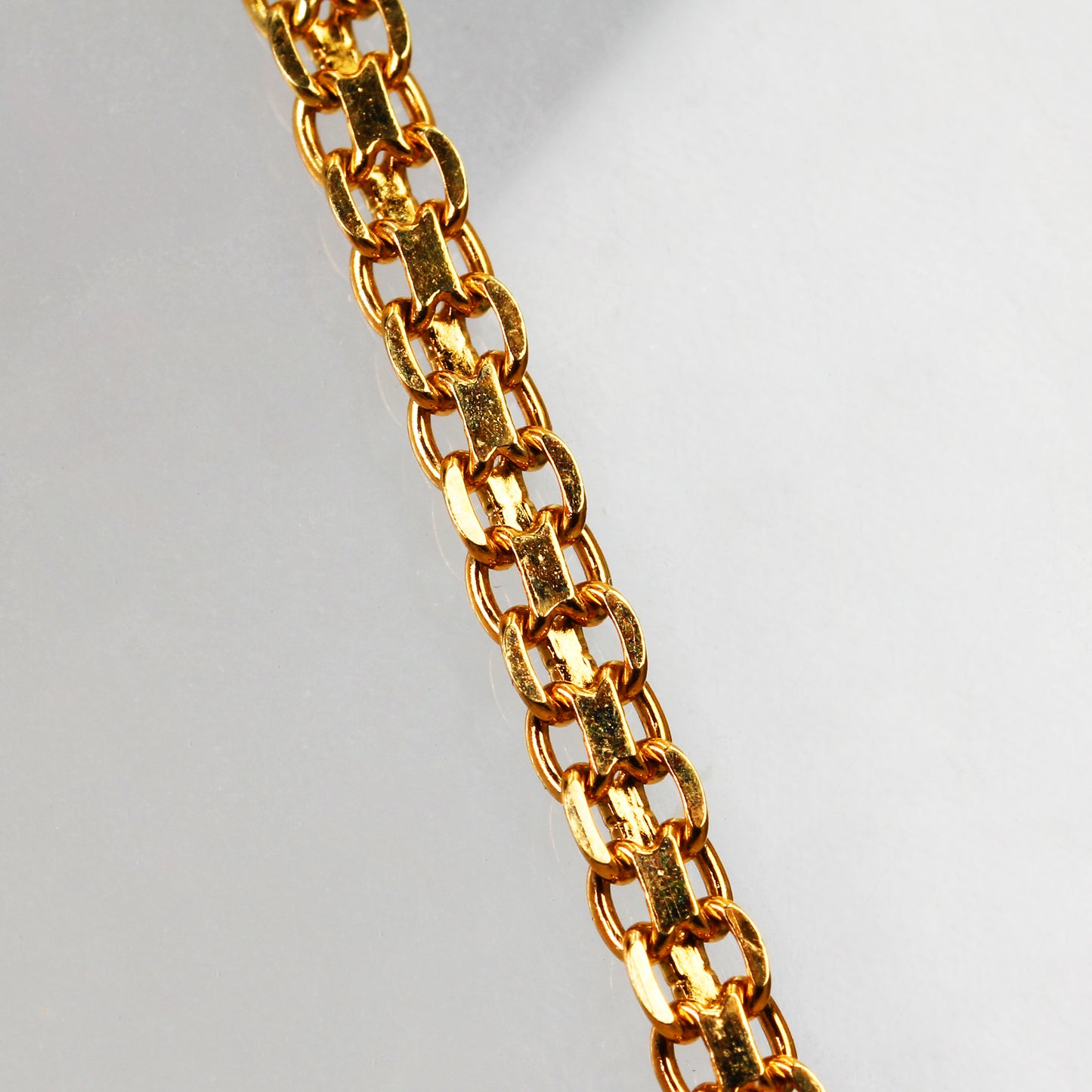 Sterling Silver Gold-Plated Unique Link Necklace - 24"