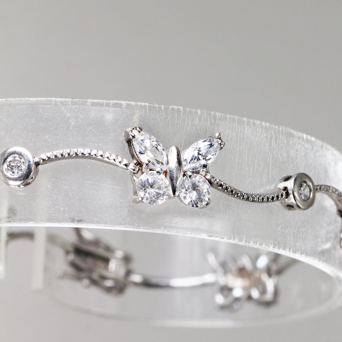 Sterling Silver Butterfly Bracelet - 7 1/2"