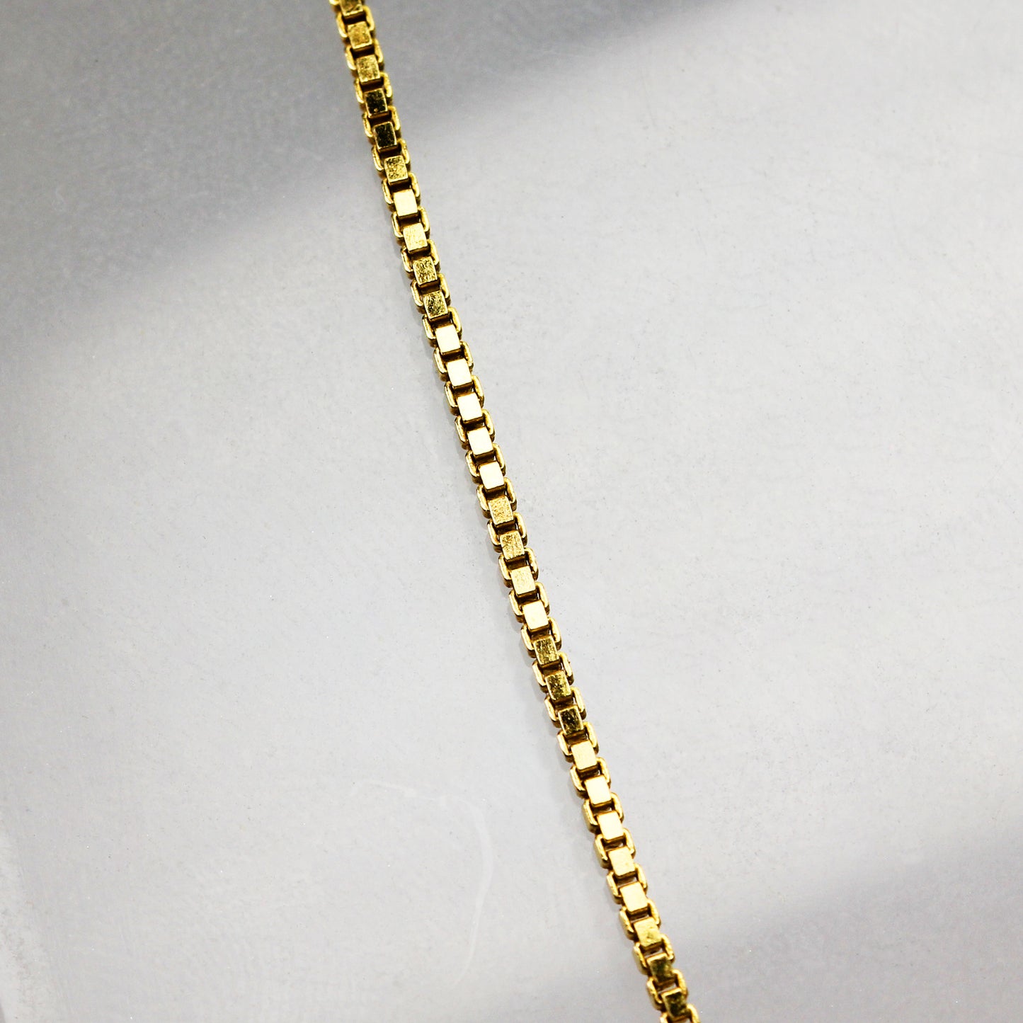 Sterling Silver Gold-Plated Box Link Necklace - 16"
