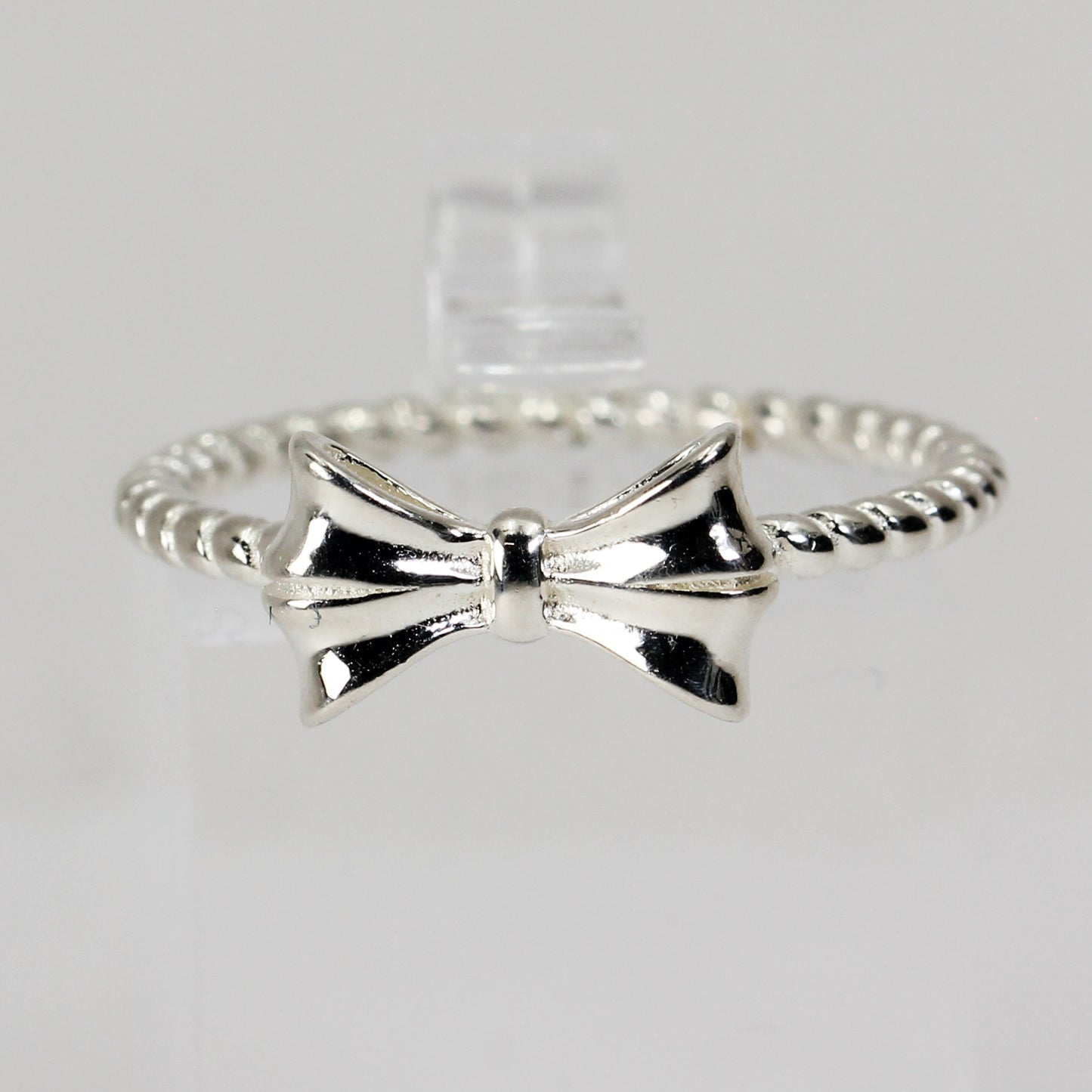 Sterling Silver Bow Ring - Size 8