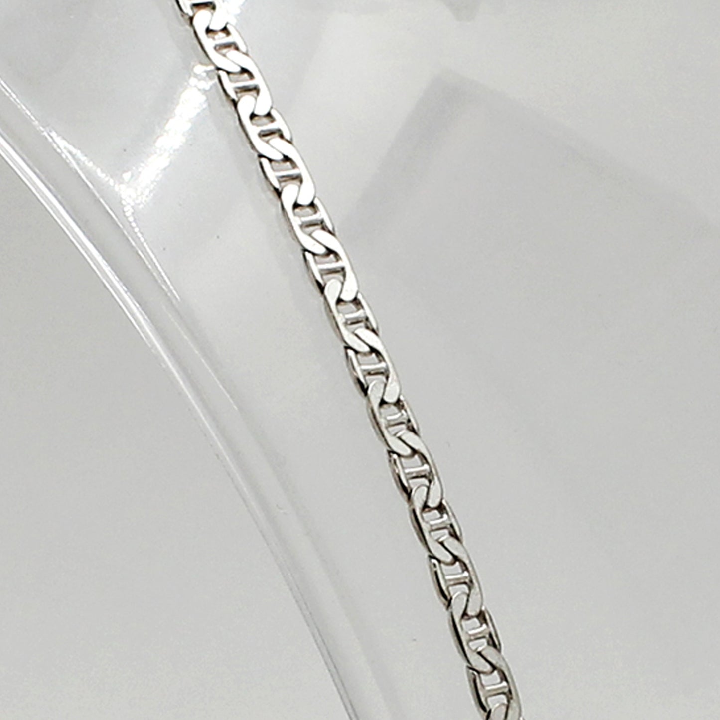 Sterling Silver Anchor Link Necklace - 19"