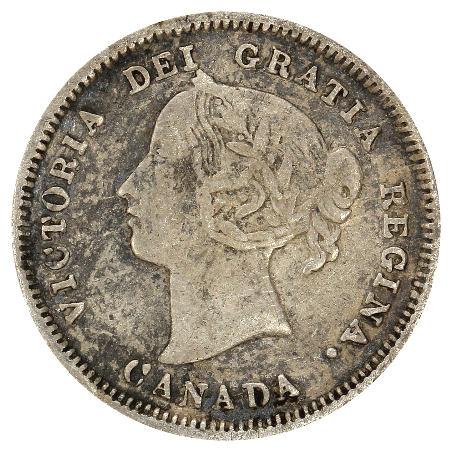 1890H Canada 5-cents Very Fine (VF20) (Impaired)
