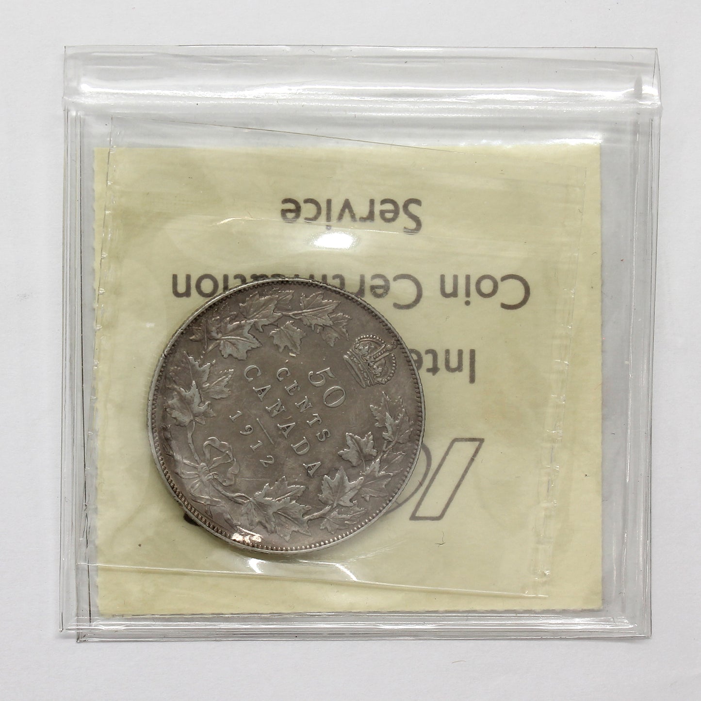 1912 Canada 50-cents ICCS Certified VF30 (Harshly Cleaned)