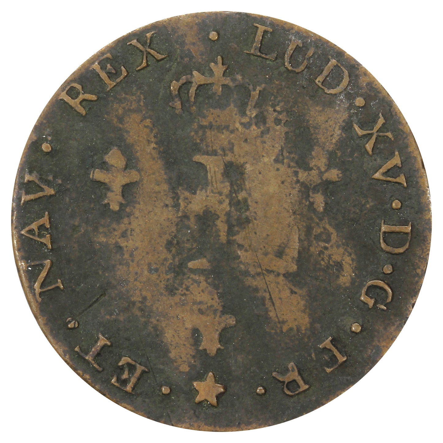 France 1751 BB Louis XV Double Sol, Strasbourg Mint