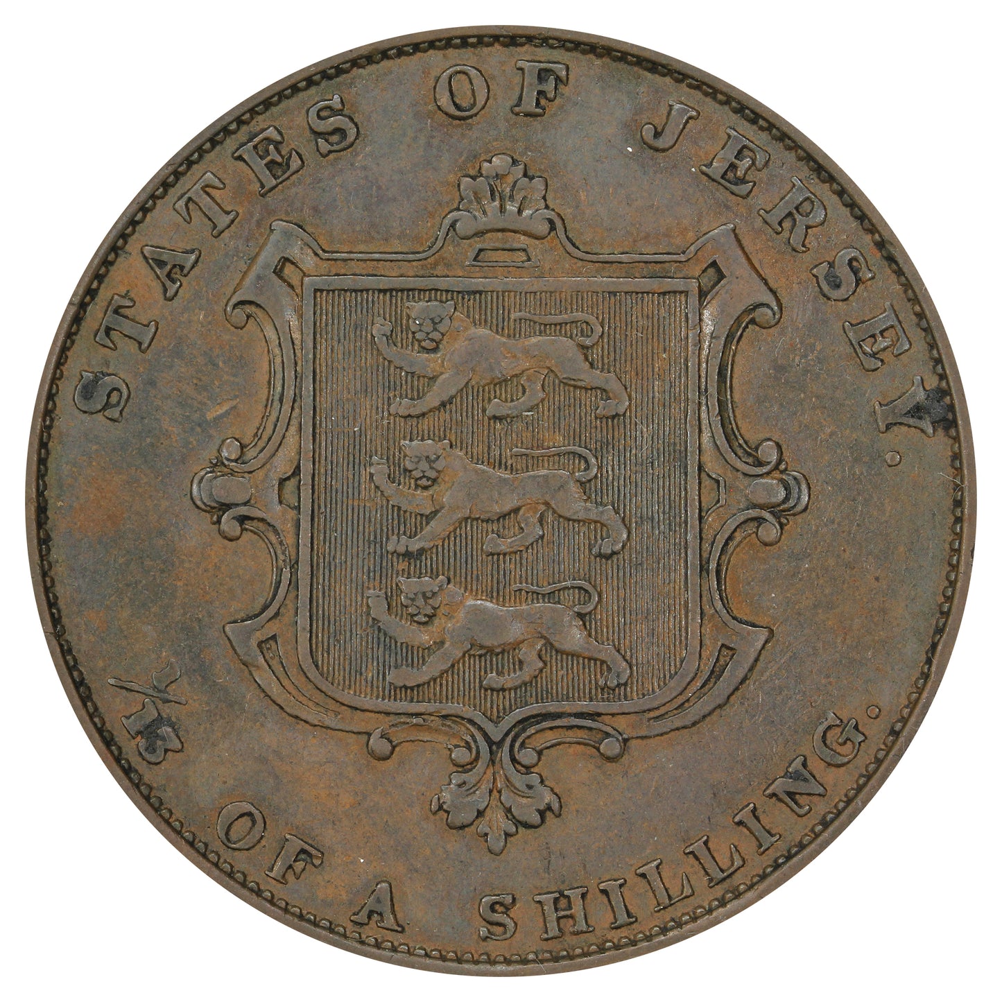 Jersey 1851 1/13 Shilling Very Fine (VF20)