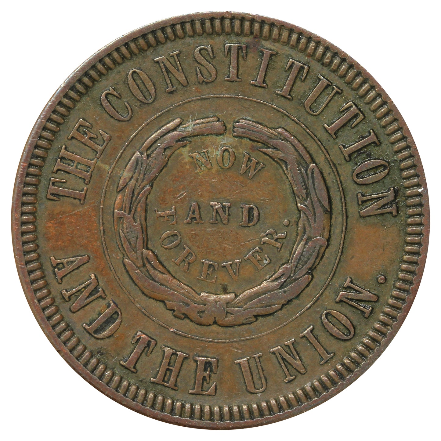 1860 USA John Bell Campaign Token, Very Fine (VF20)