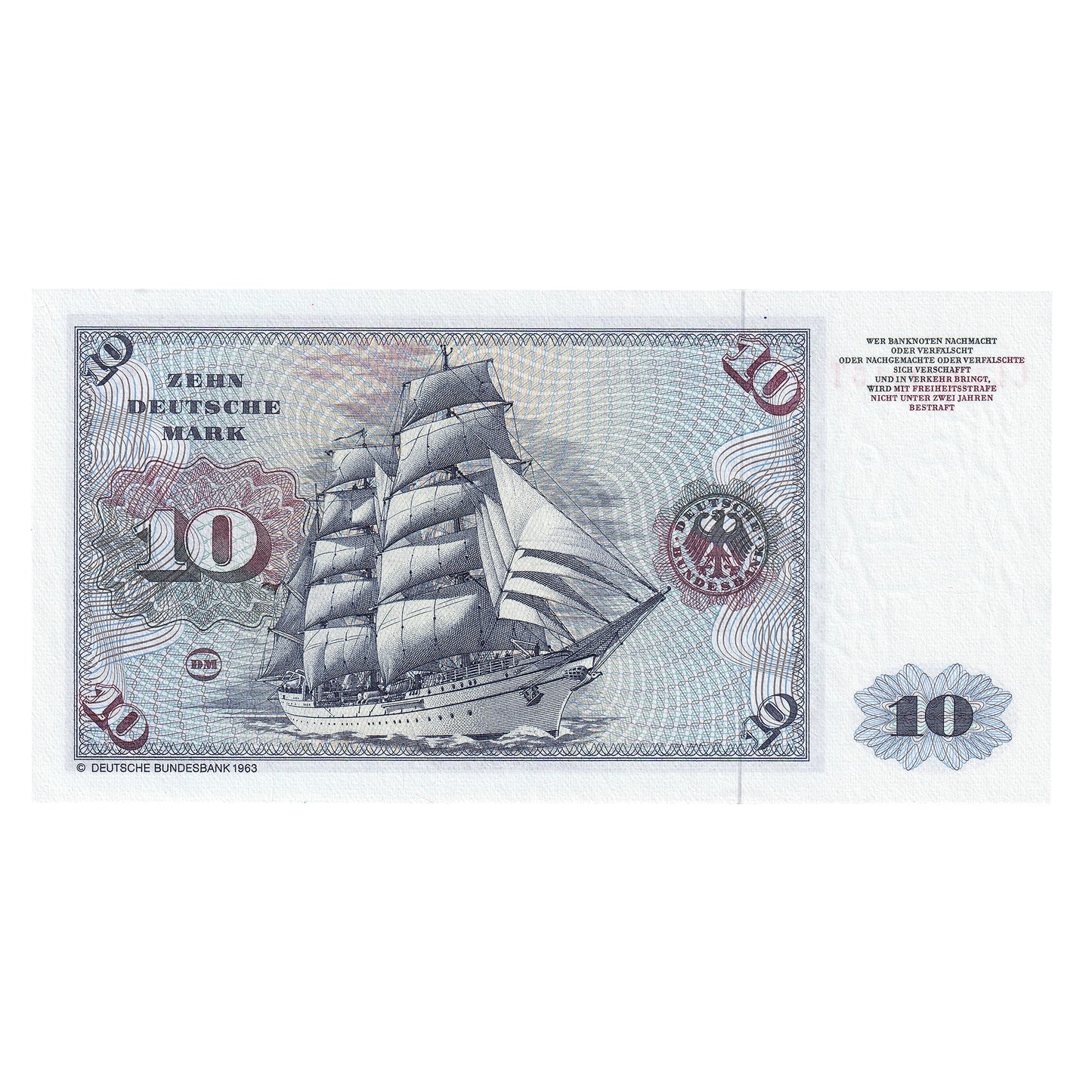 Germany 1980 10 Mark Note, Pick #31c