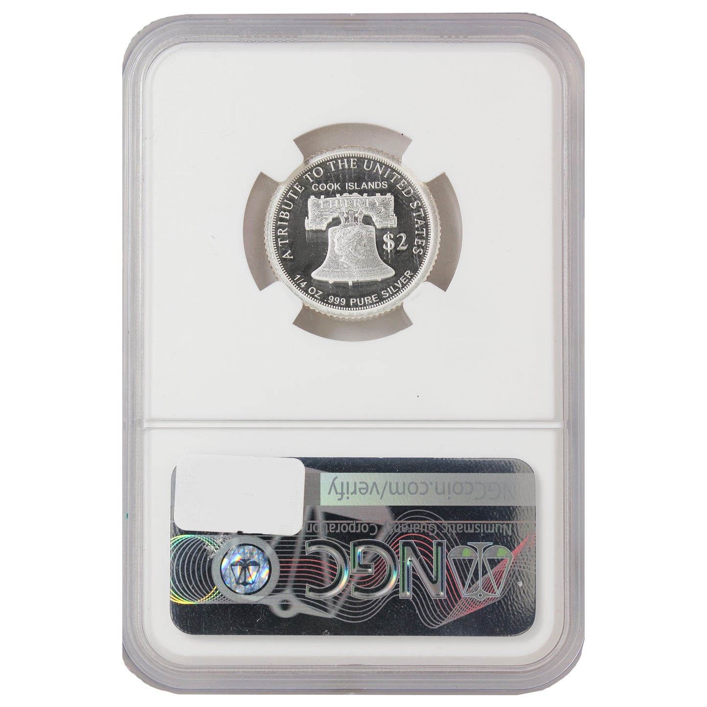 2022 Cook Islands $2 American Double Eagle 1/4 oz. Silver NCG Certified PF70 Ultra Cameo