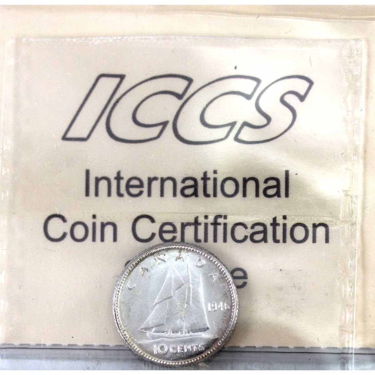 1946 Canada 10-cents ICCS Certified MS64