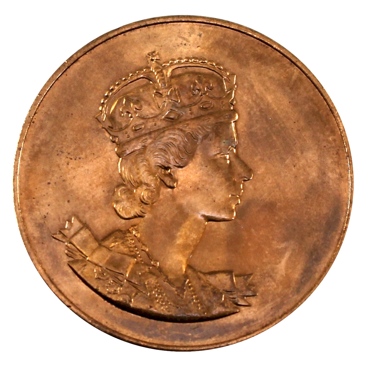 1953 Queen Elizabeth II Coronation Medallion in Case