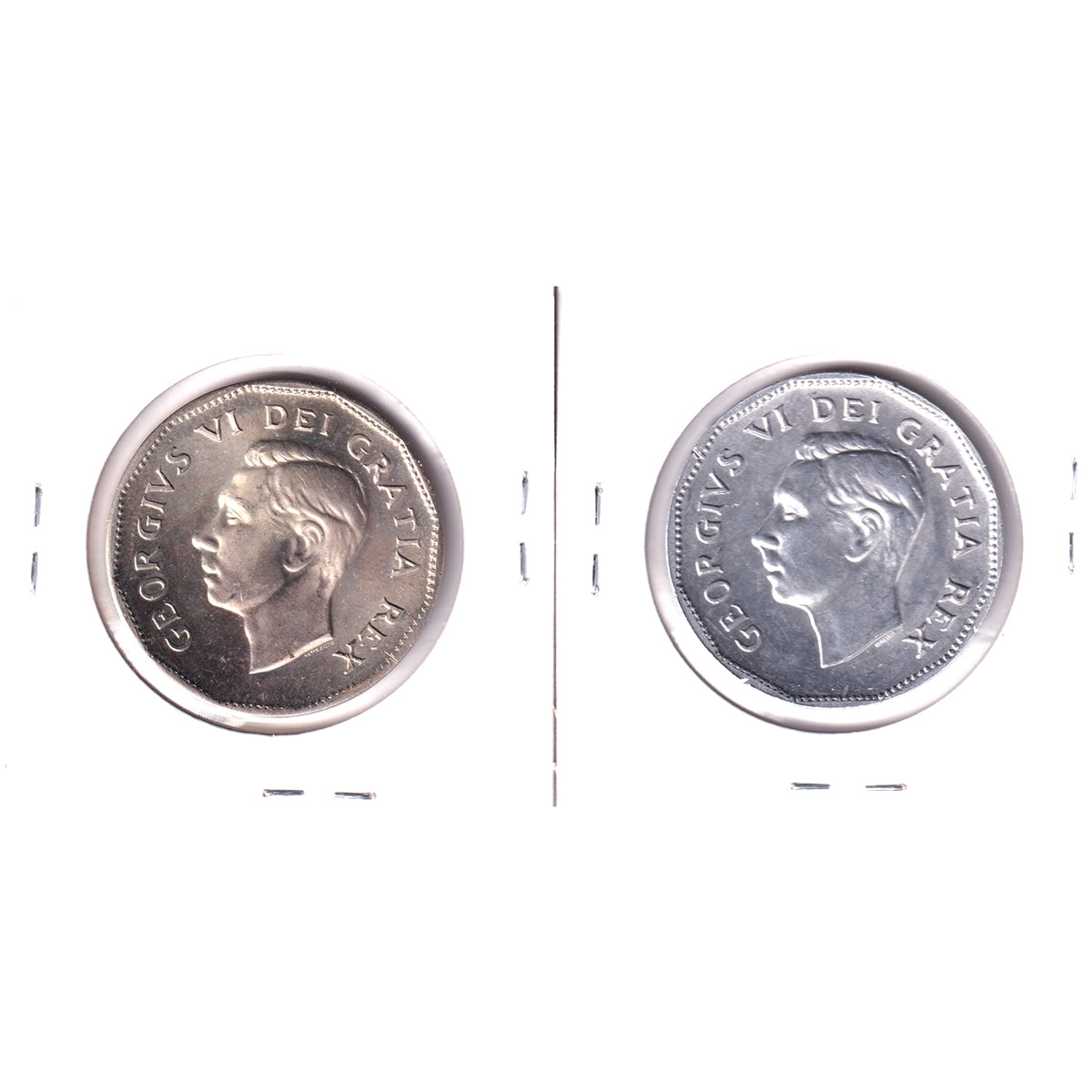 Pair of 1951 Sudbury Big Nickel Steel & Aluminum Medallions, 2Pcs (Corrosion on steel)