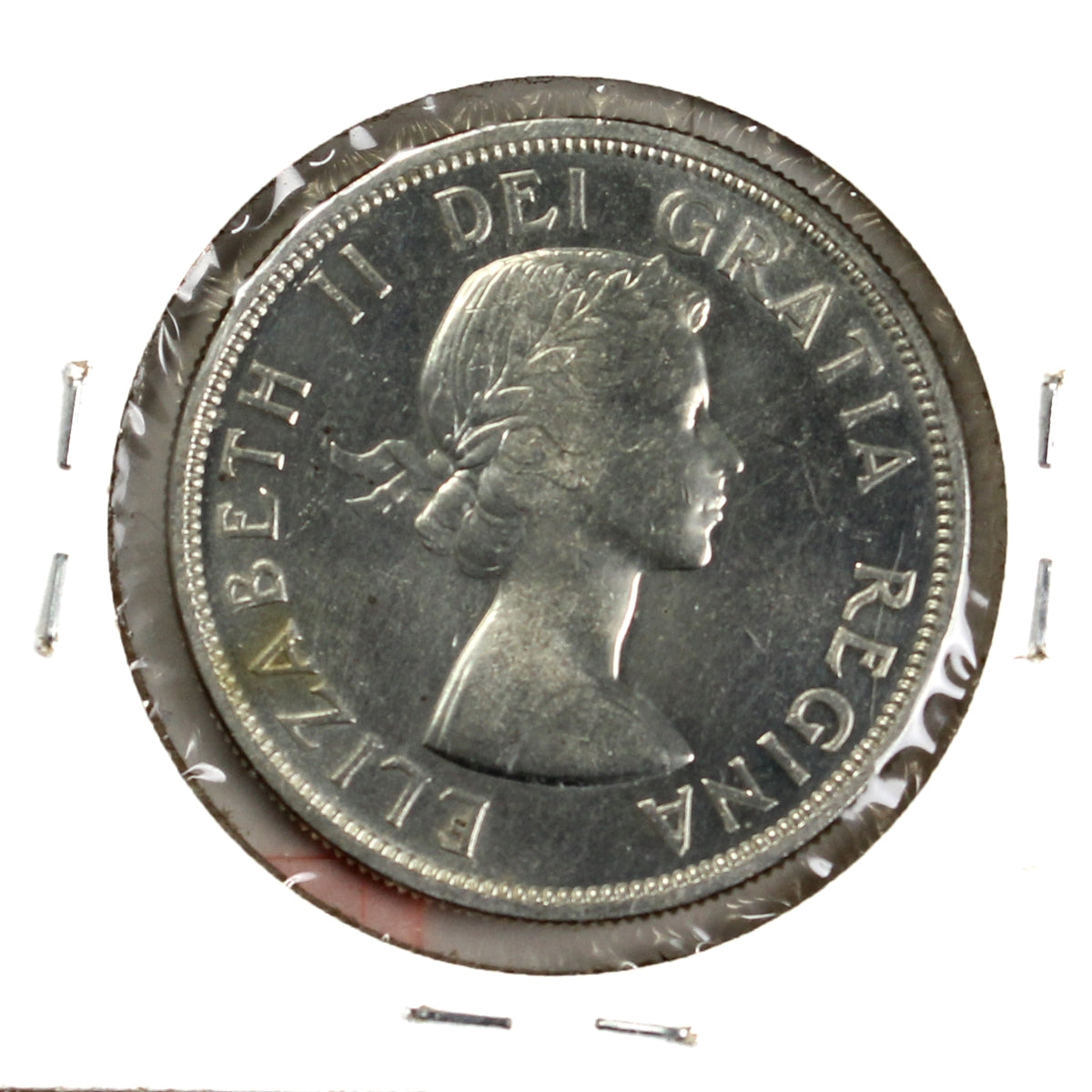 1957 Canada Dollar UNC+ (MS62) Scratched, Cleaned or Impaired
