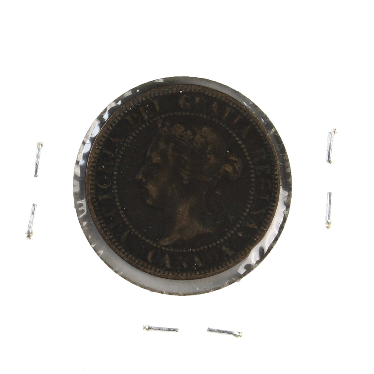 1901 Canada 1-cent F-VF (F15) Corrosion, marks, or impaired