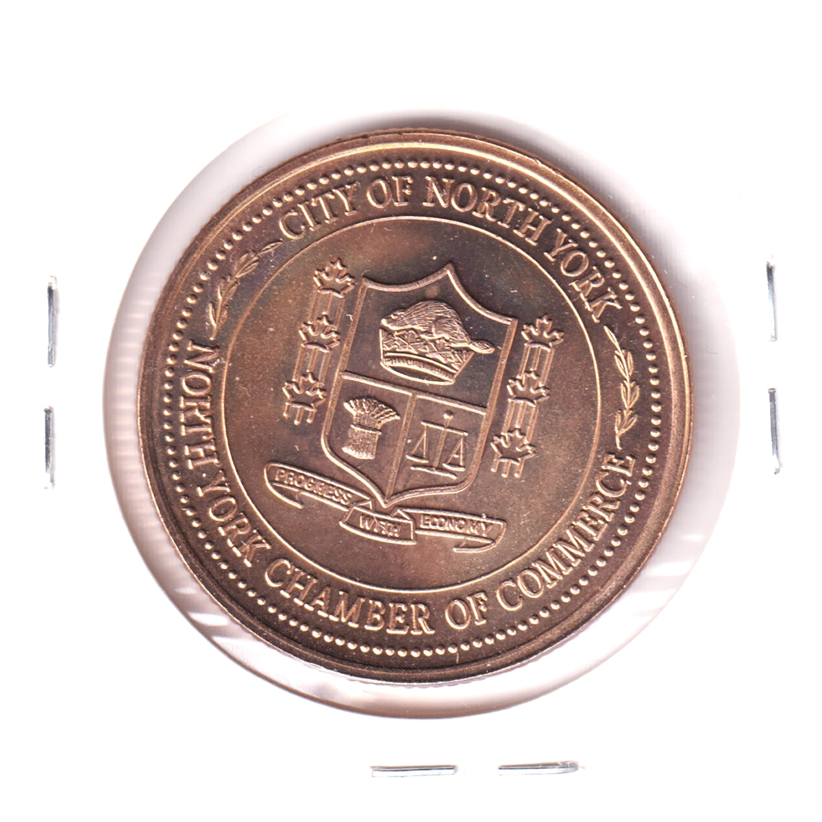 1996 North York, ON, $2 Trade Dollar Token: Mayor Mel Lastman - 10 Terms as Mayor