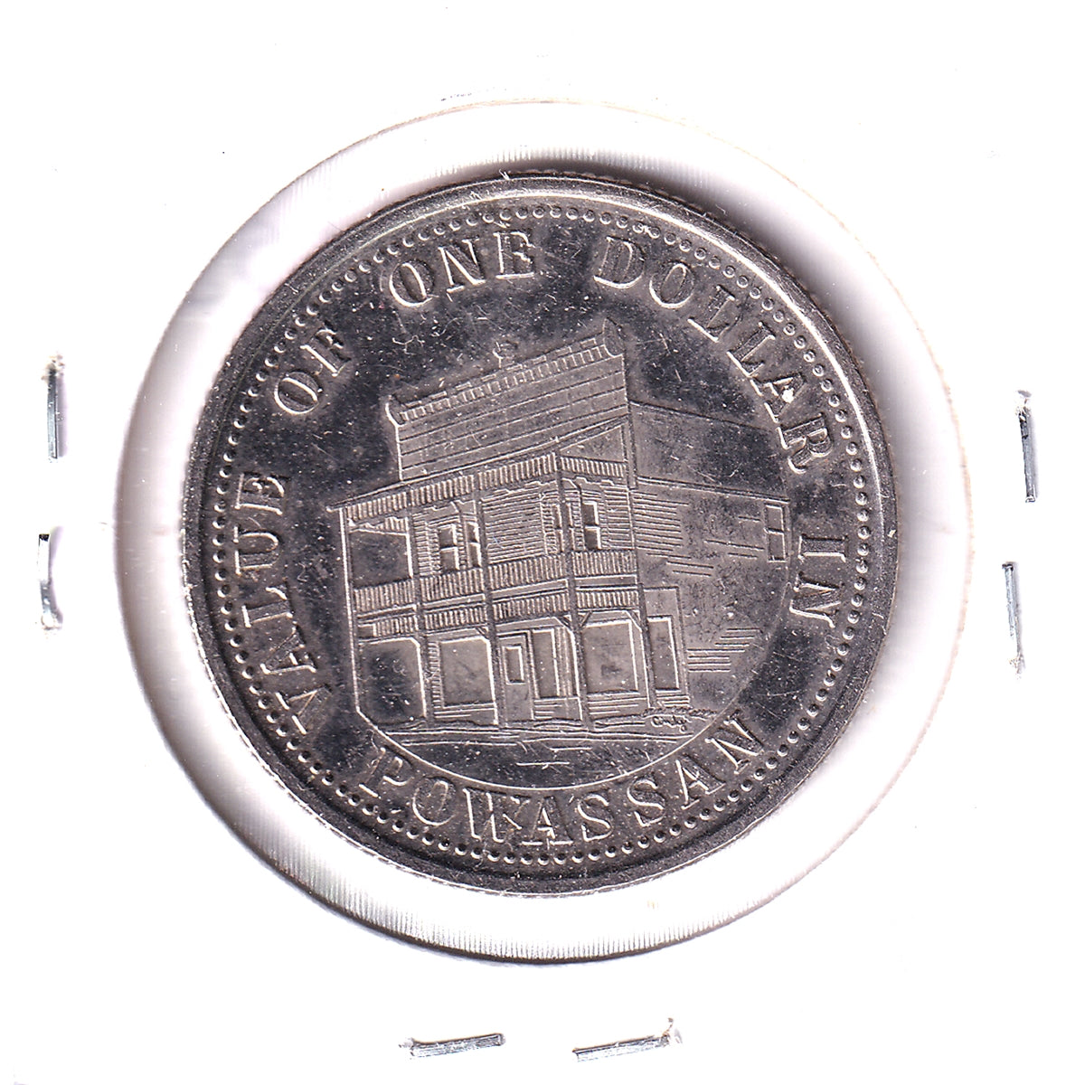 1980 Powassan, Ontario, 75th Years Trade Dollar Token