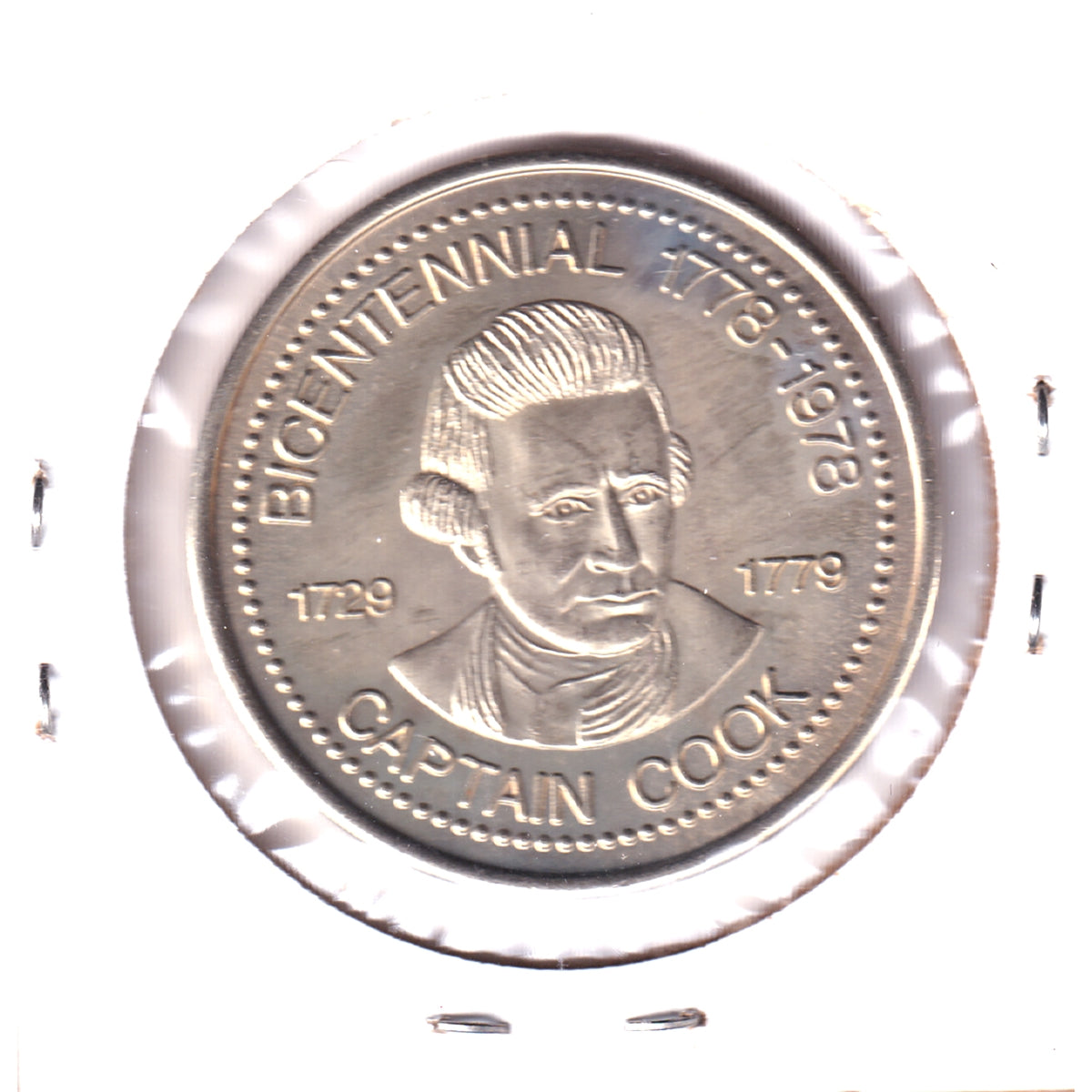 1978 Port Alberni, BC, Captain Cook Bicentennial Medallion: Chief Maquinna (Toning)