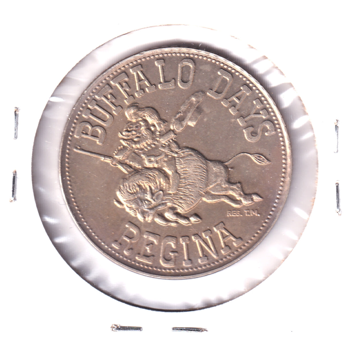 1973 Regina Buffalo Days 50-cent Trade Token: RCMP Centennial