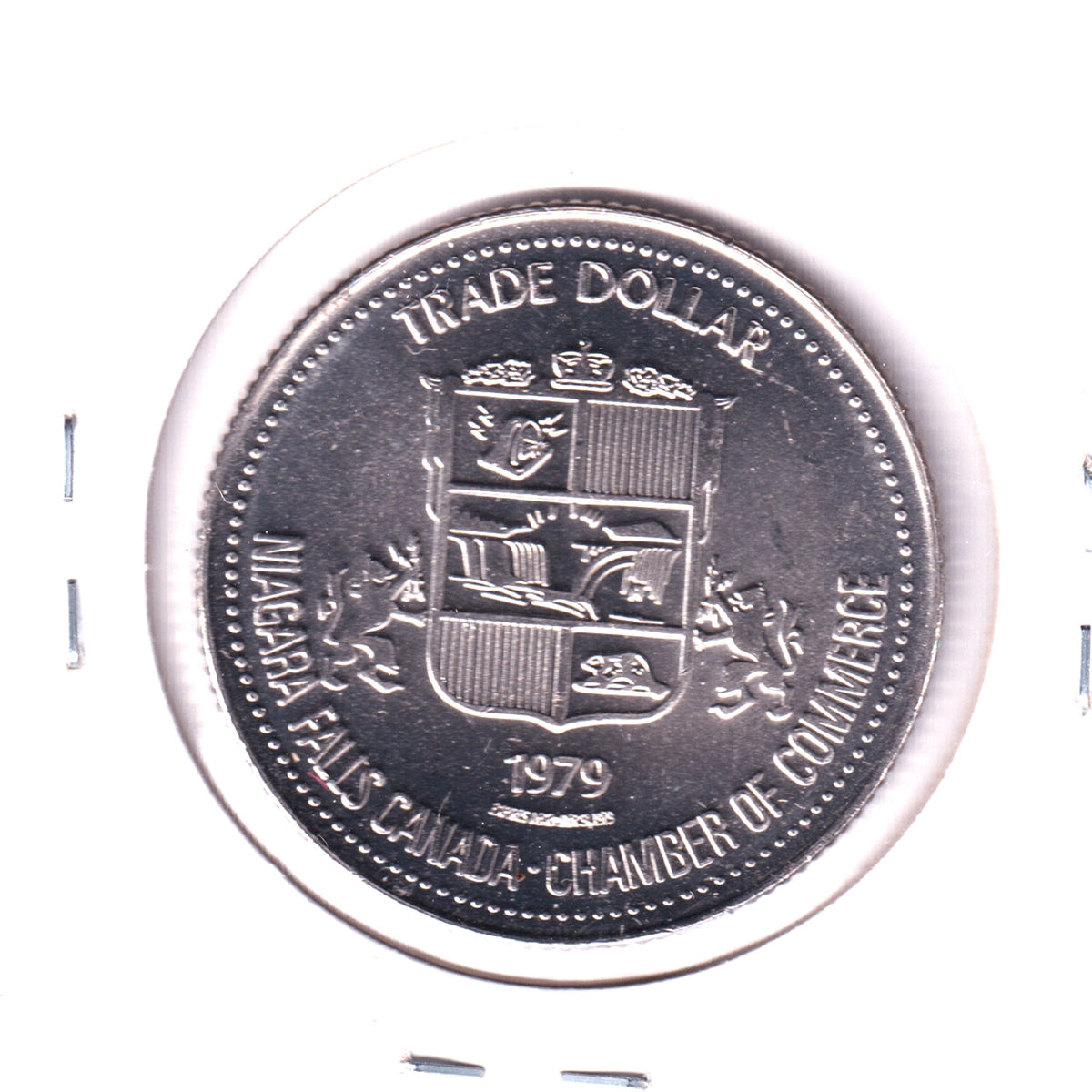 1979 Niagara Falls, ON, Trade Dollar Token: The Great Blondin 120th Anniversary