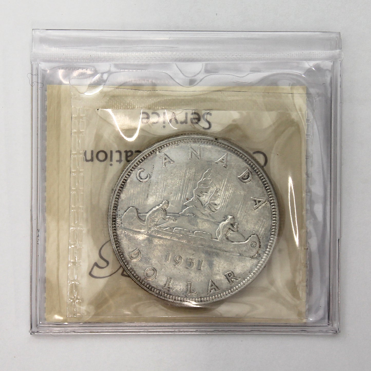 1951 Canada Dollar ICCS Certified AU50 (Toned)