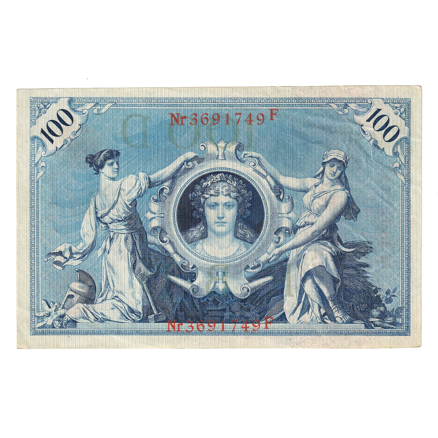 German Empire 1908 100 Mark Note, Pick #33