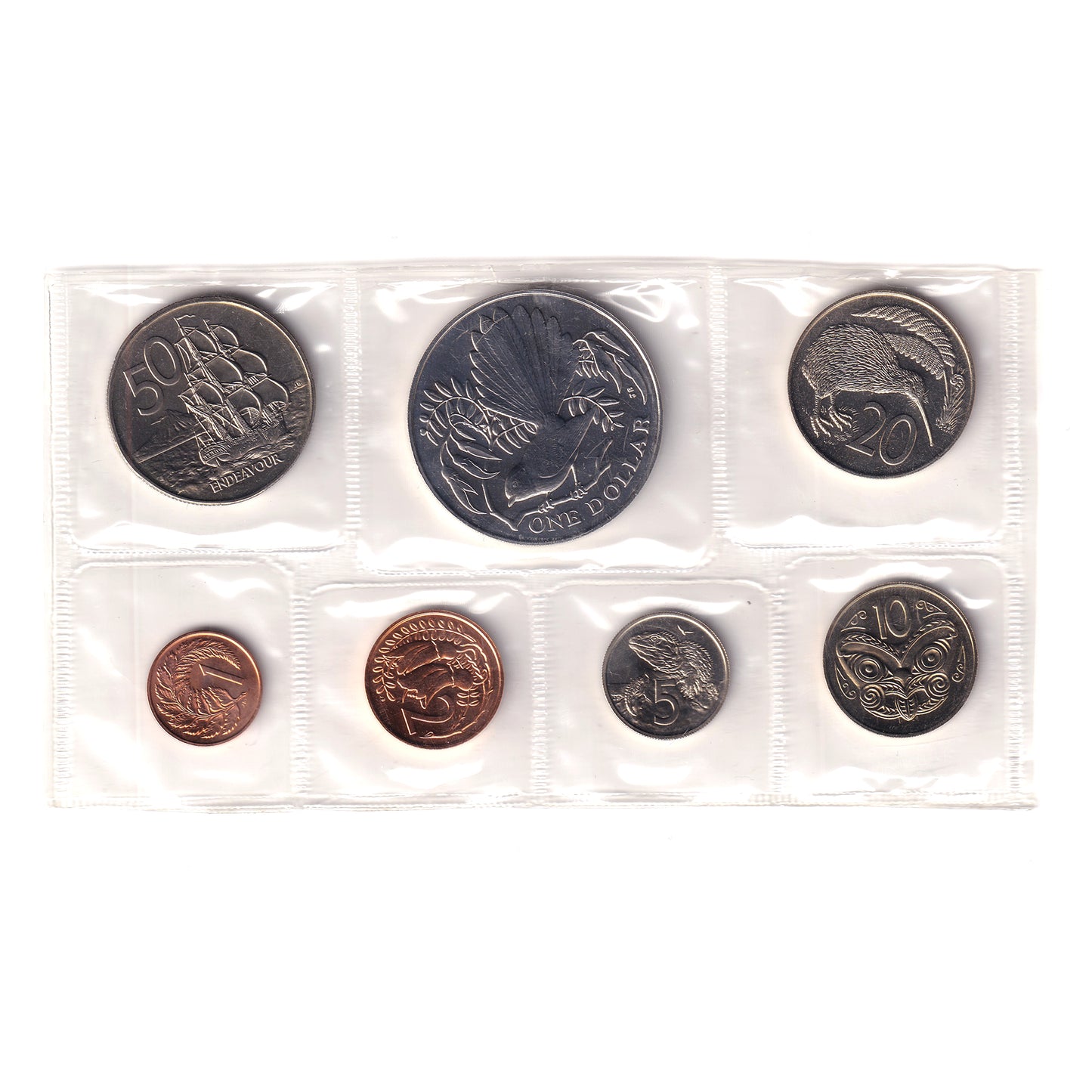 1980 New Zealand Uncirculated Coin Set (Impaired)